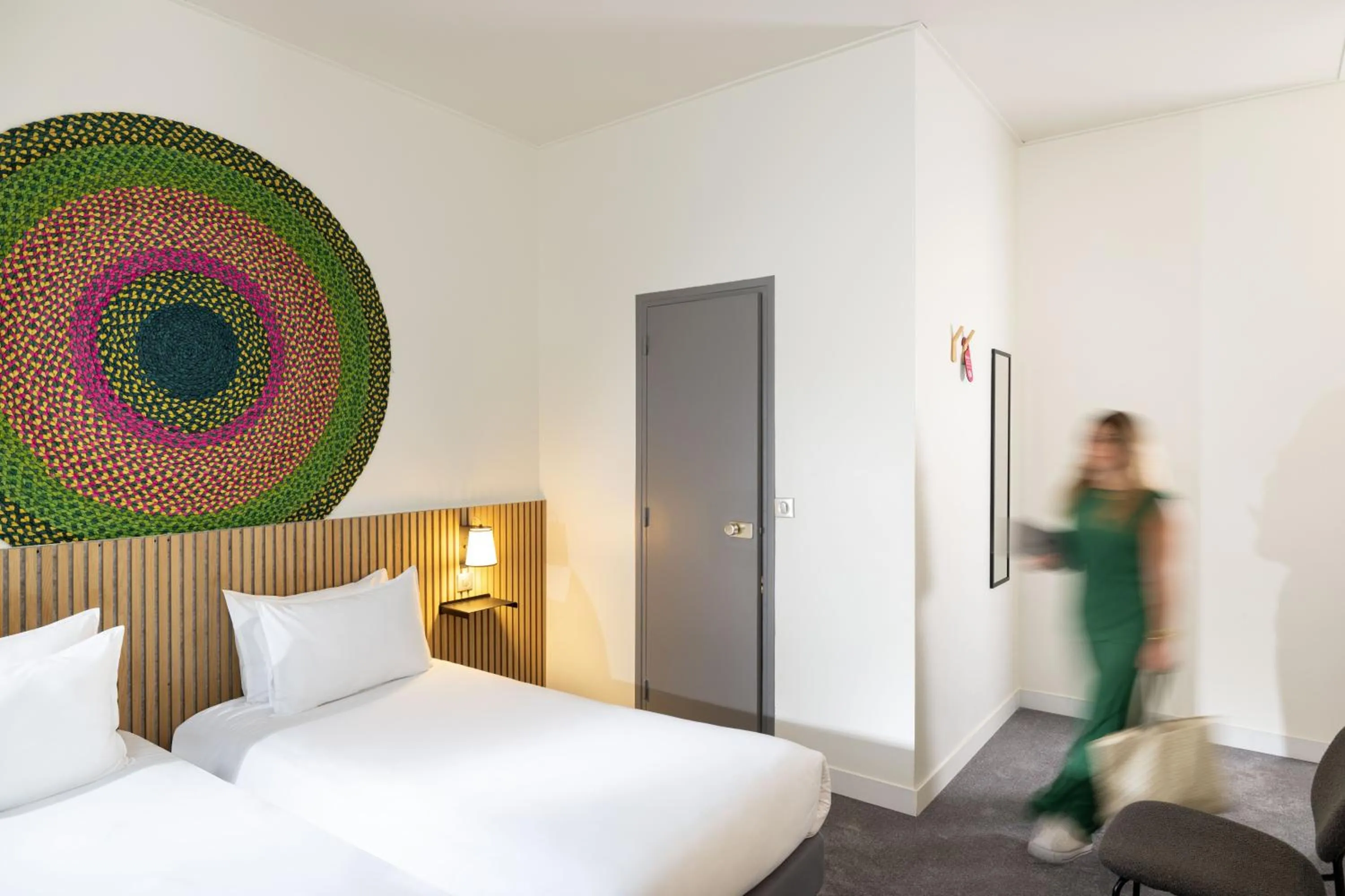 Bedroom, Bed in Hôtel Korner Châtelet