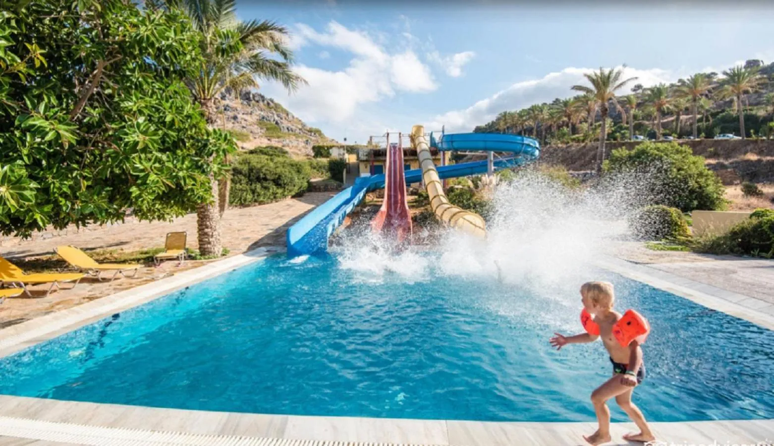 Aqua park in Minos Imperial Luxury Beach Resort & Spa Milatos