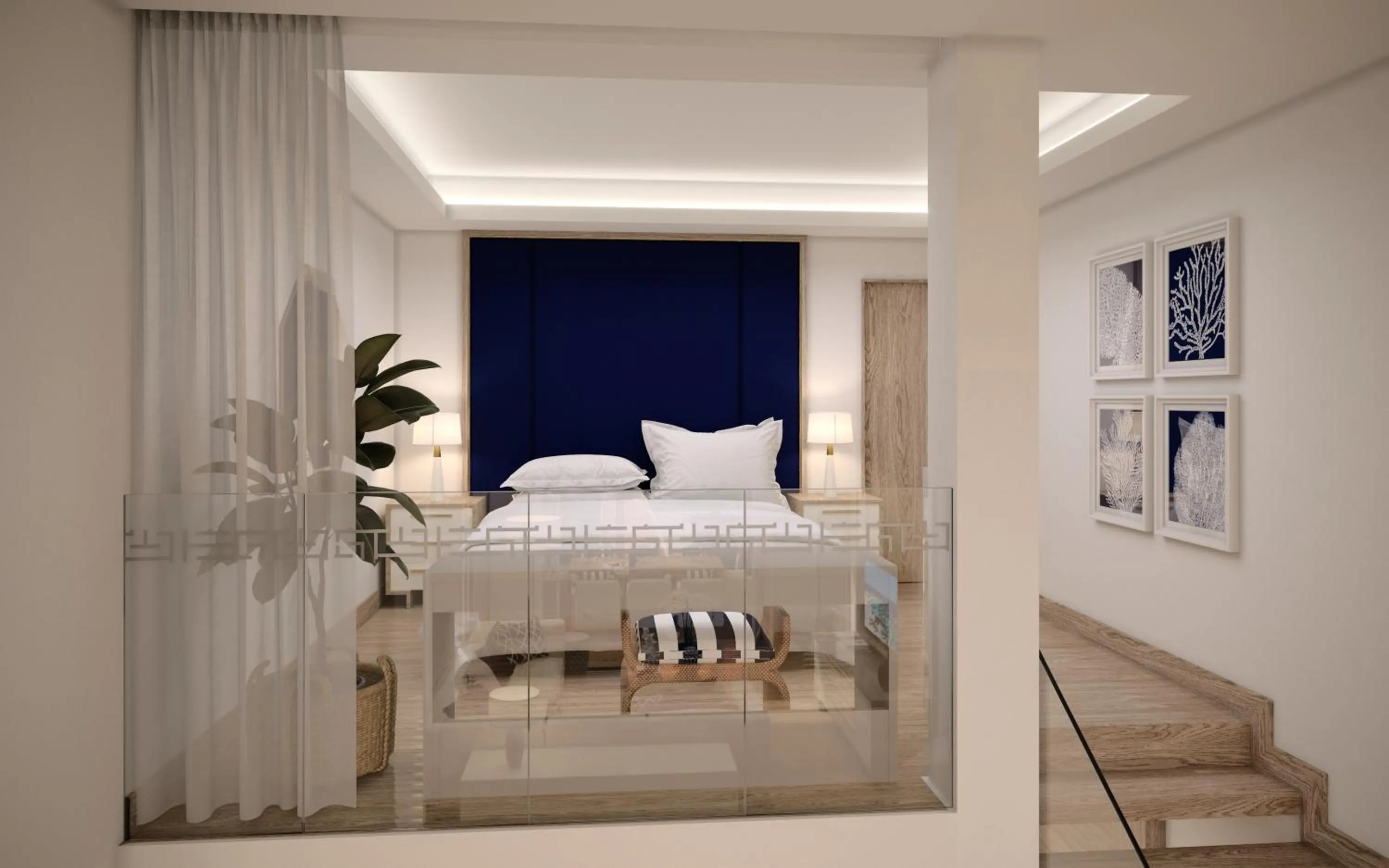 Bedroom, Bed in Minos Imperial Luxury Beach Resort & Spa Milatos
