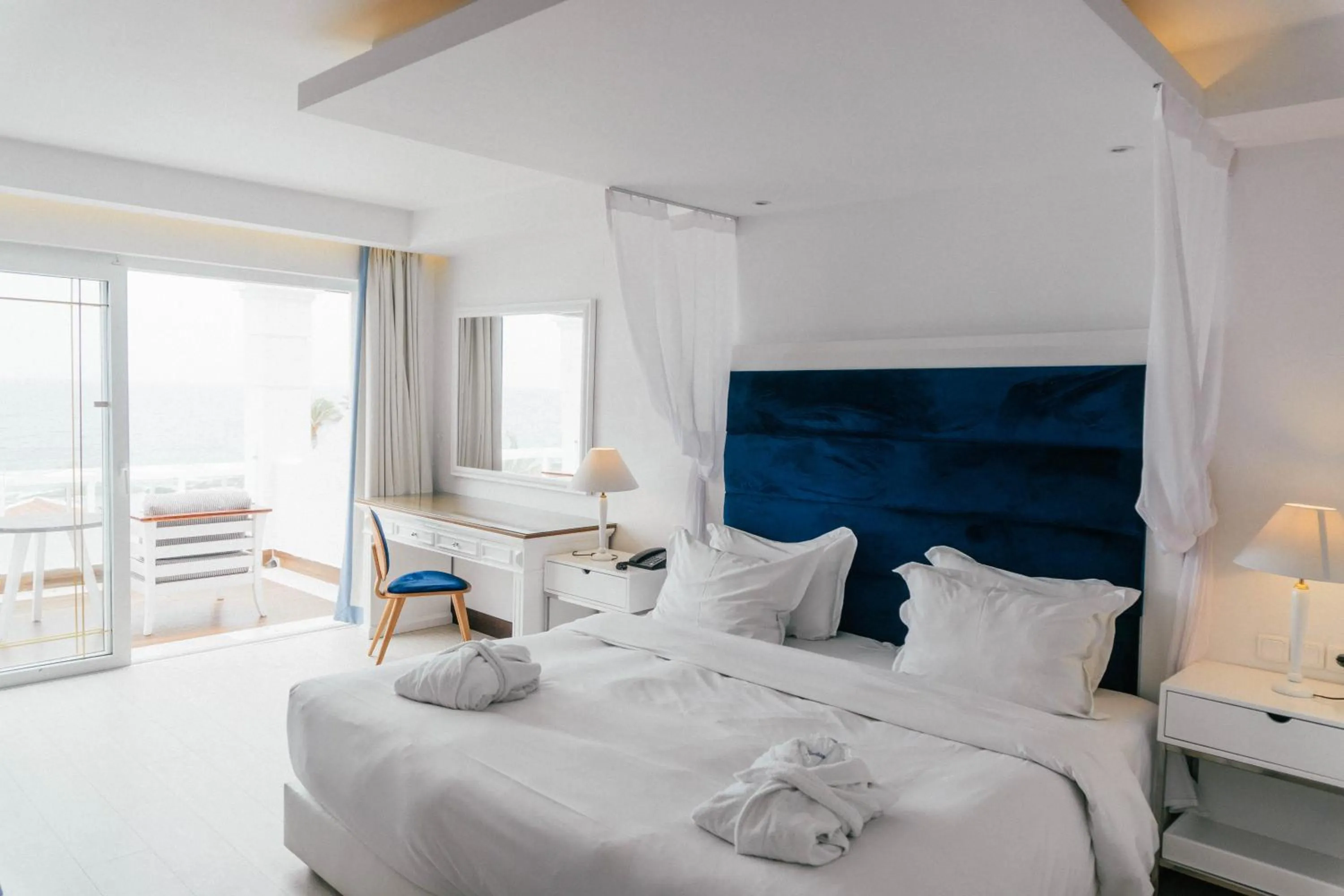 Bed in Minos Imperial Luxury Beach Resort & Spa Milatos