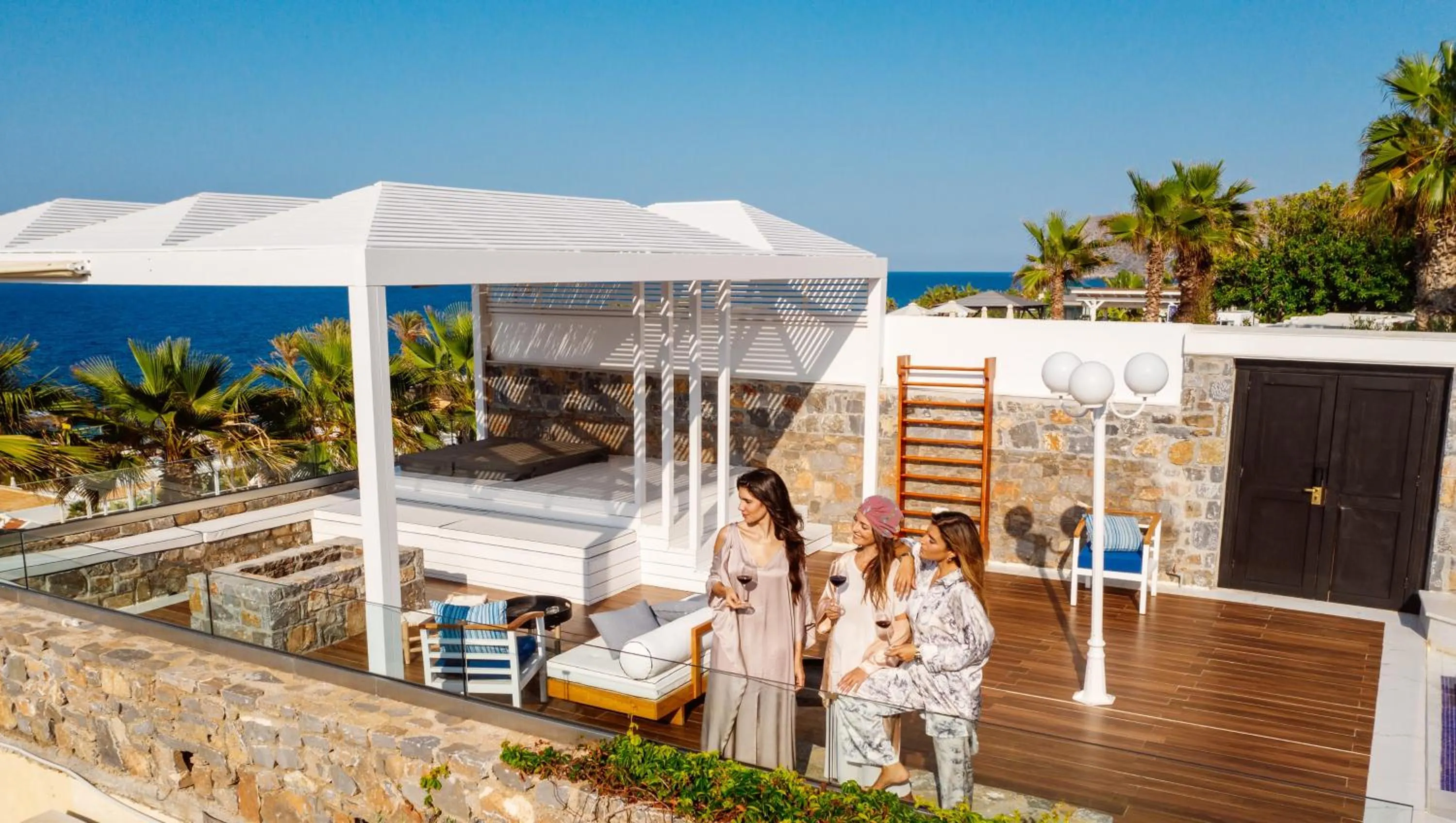 Balcony/Terrace in Minos Imperial Luxury Beach Resort & Spa Milatos