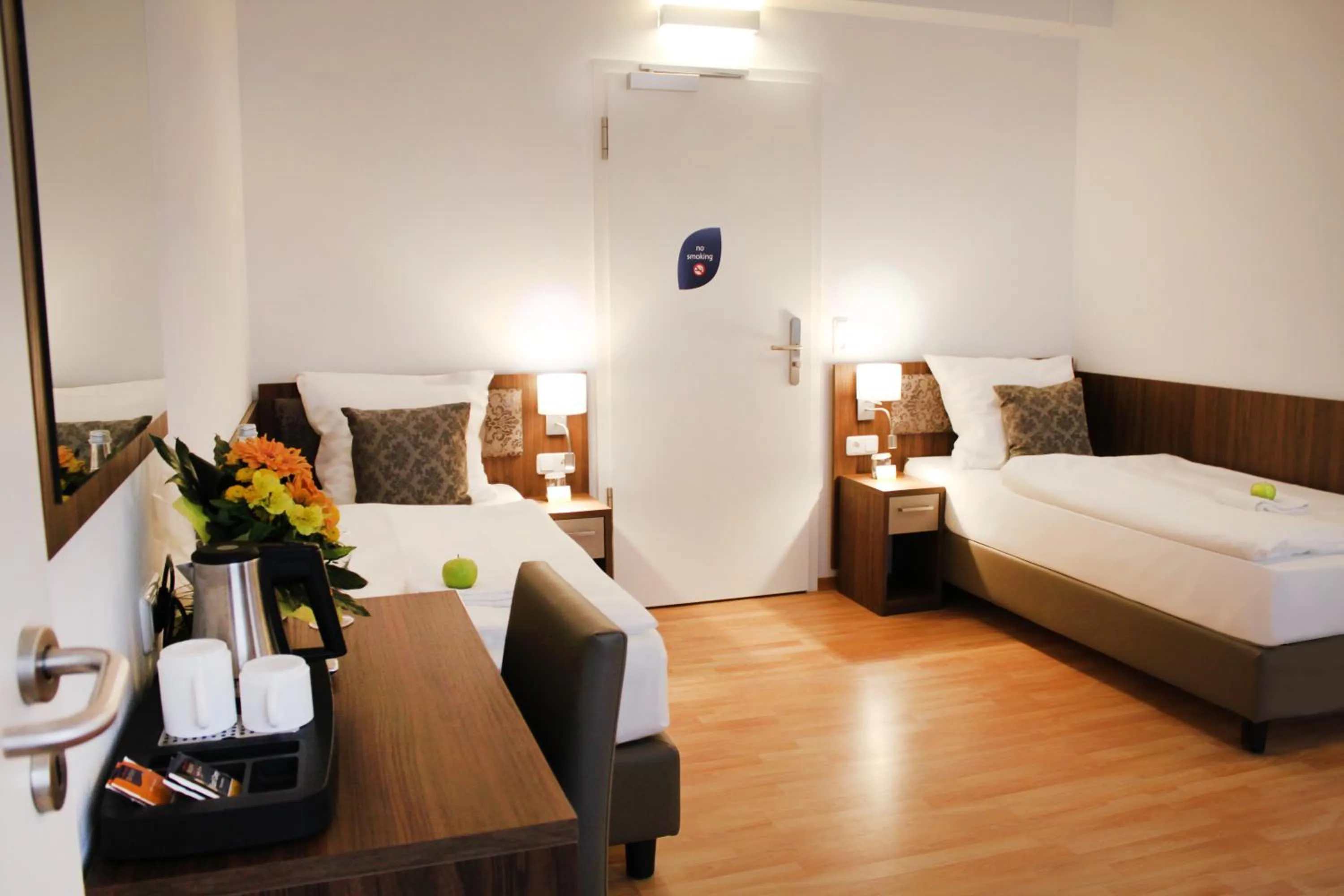 Bed in Anor Hotel & Conference Center Frankfurt Airport