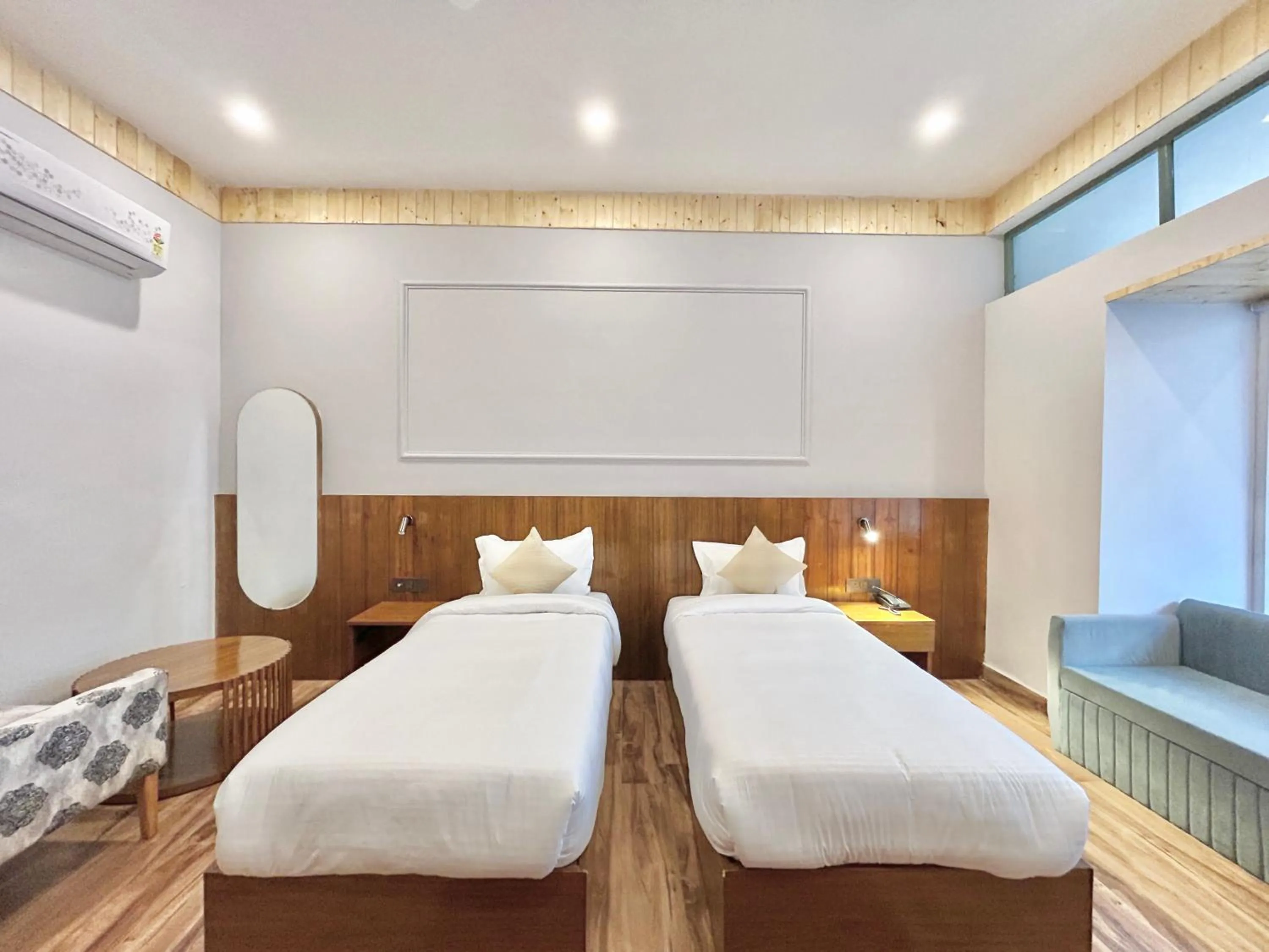 Bed in Ravihans Aranyam - Resort & Restaurant