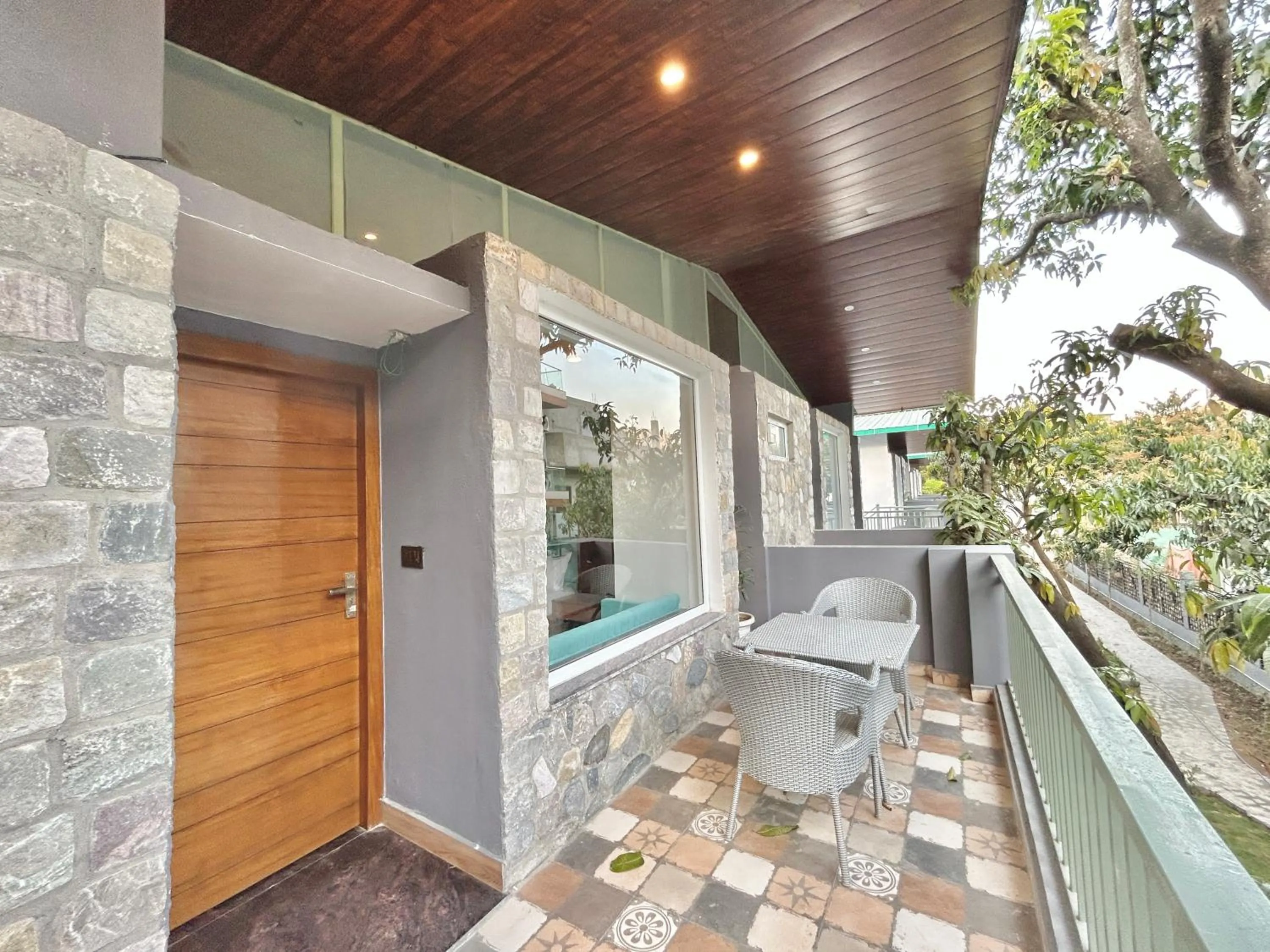 Balcony/Terrace in Ravihans Aranyam - Resort & Restaurant