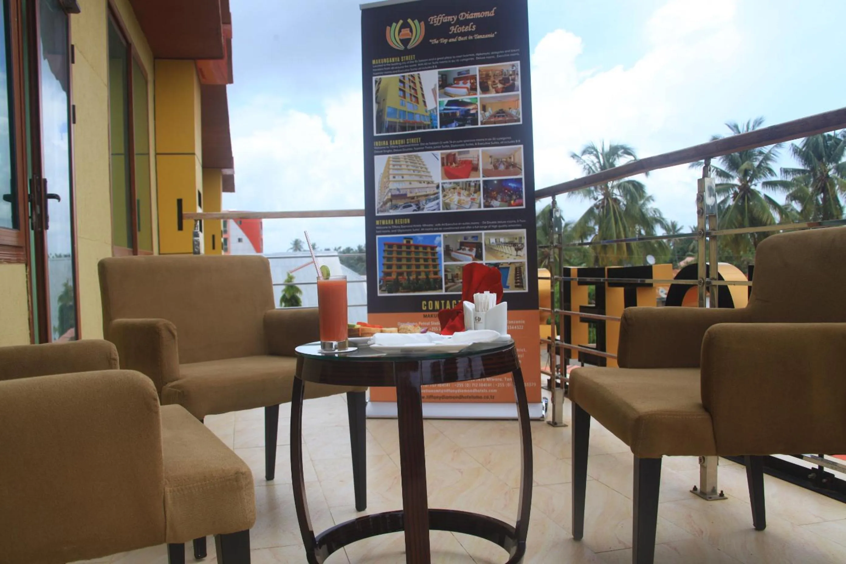 Seating area in Tiffany Diamond Hotels - Mtwara