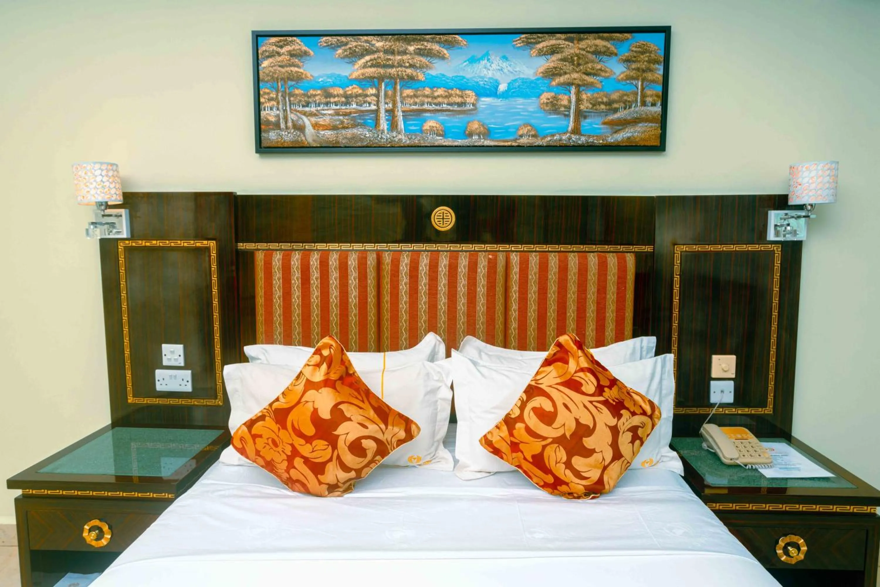 Bed in Tiffany Diamond Hotels - Mtwara