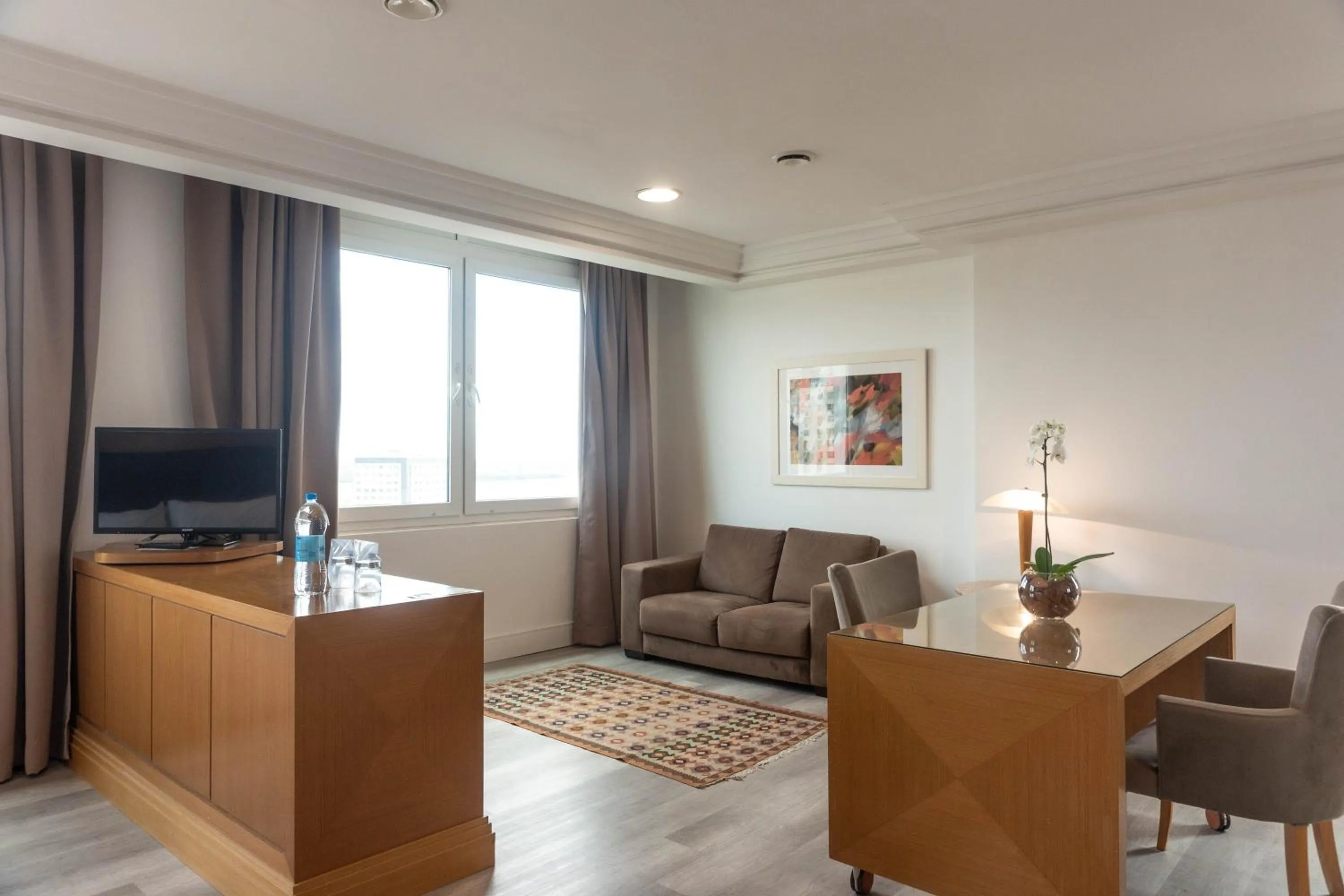 Communal lounge/ TV room in Plaza São Rafael Hotel