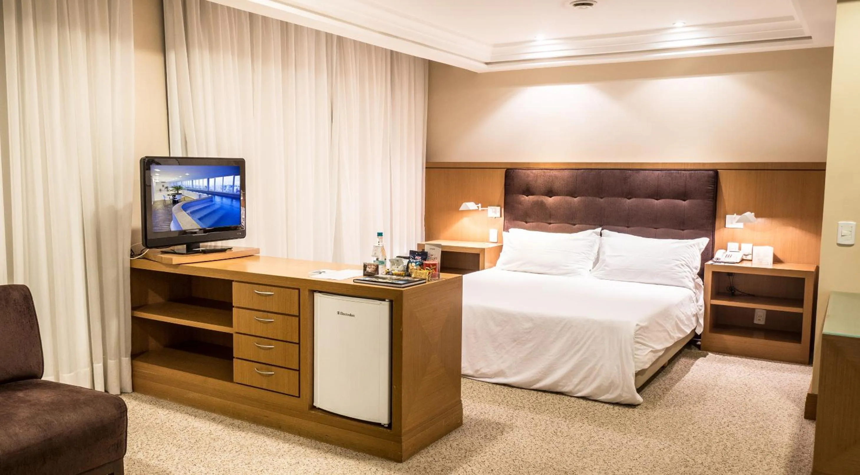 Decorative detail, Bed in Plaza São Rafael Hotel