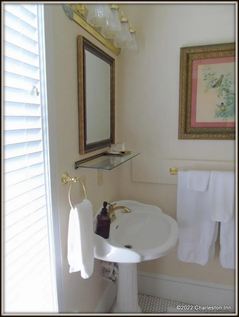 Bathroom in The Charleston Inn Hendersonville NC