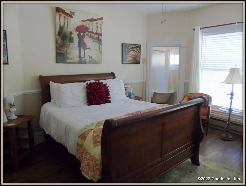 Bedroom, Bed in The Charleston Inn Hendersonville NC