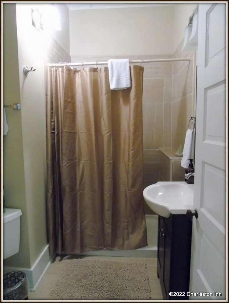 Shower in The Charleston Inn Hendersonville NC
