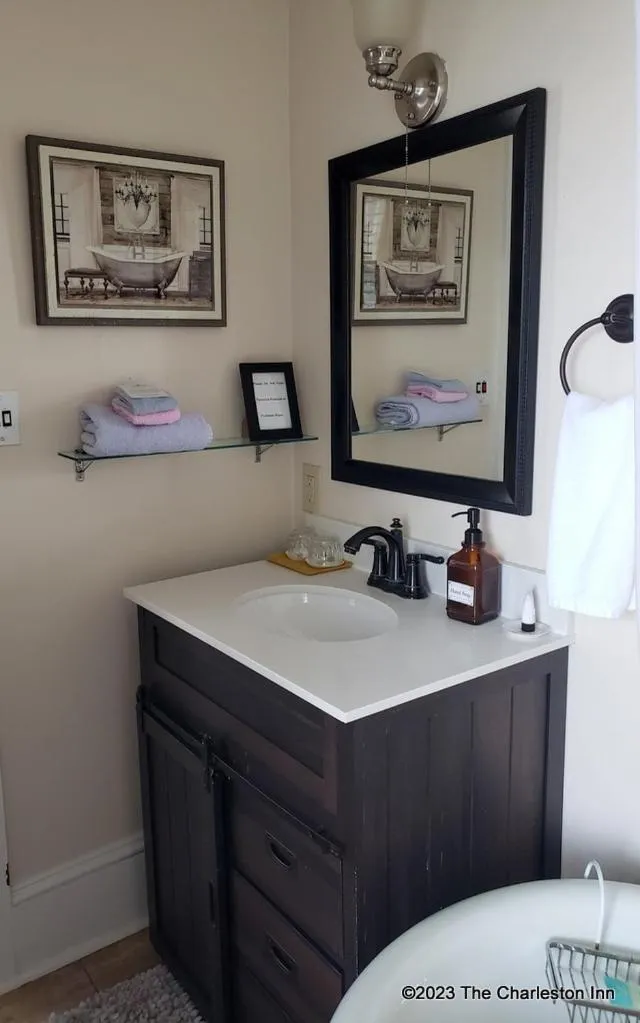 Bathroom in The Charleston Inn Hendersonville NC