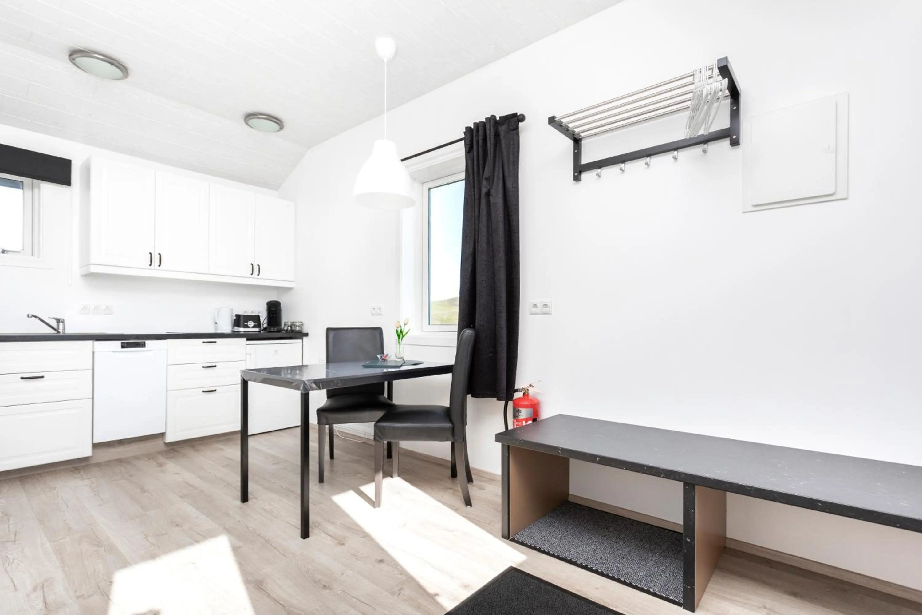 Kitchen or kitchenette in Hvammból Guesthouse