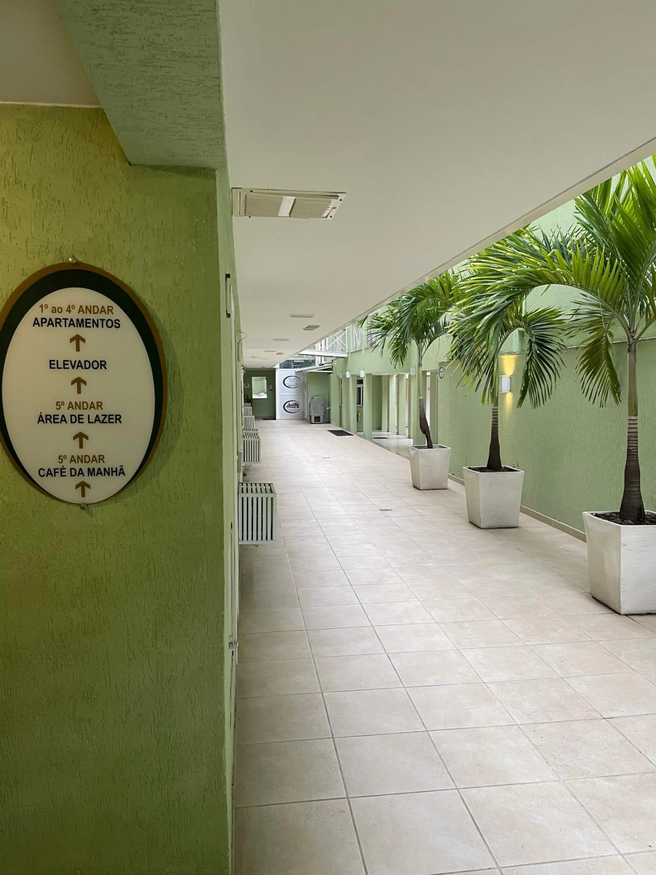 Inner courtyard view in Hotel Cantareira