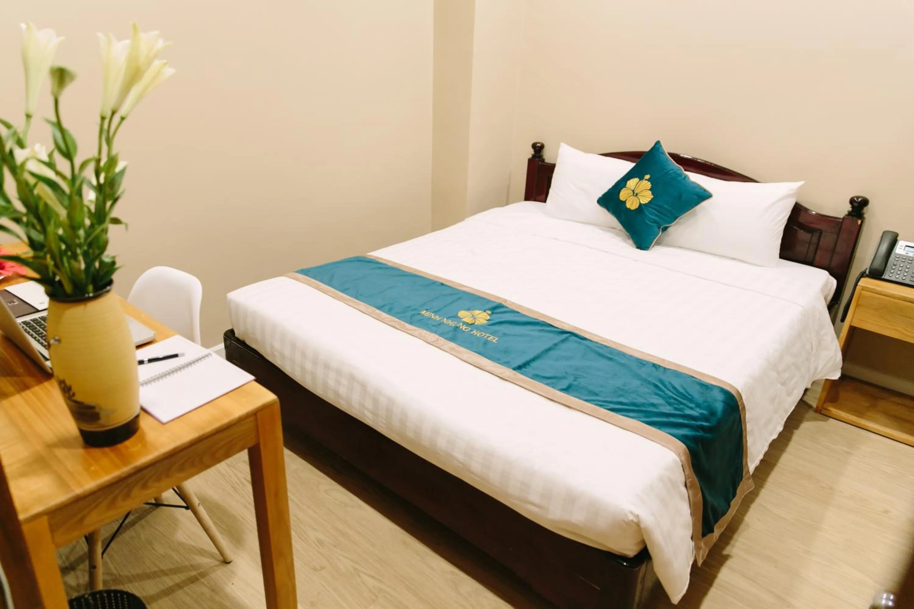 Bed in Minh Nhung Hotel