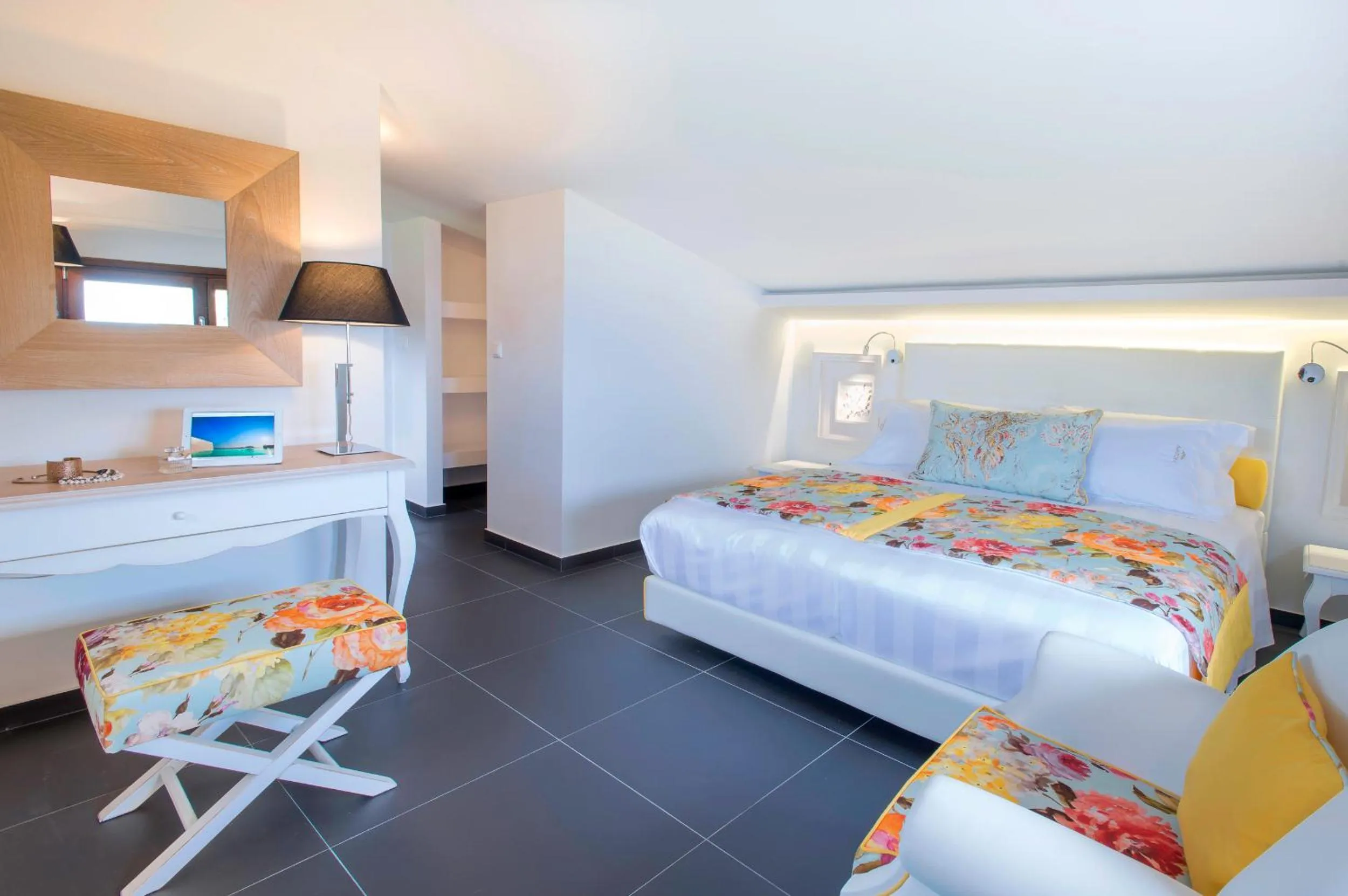 Bed in Avaton Luxury Beach Resort - Relais & Chateaux