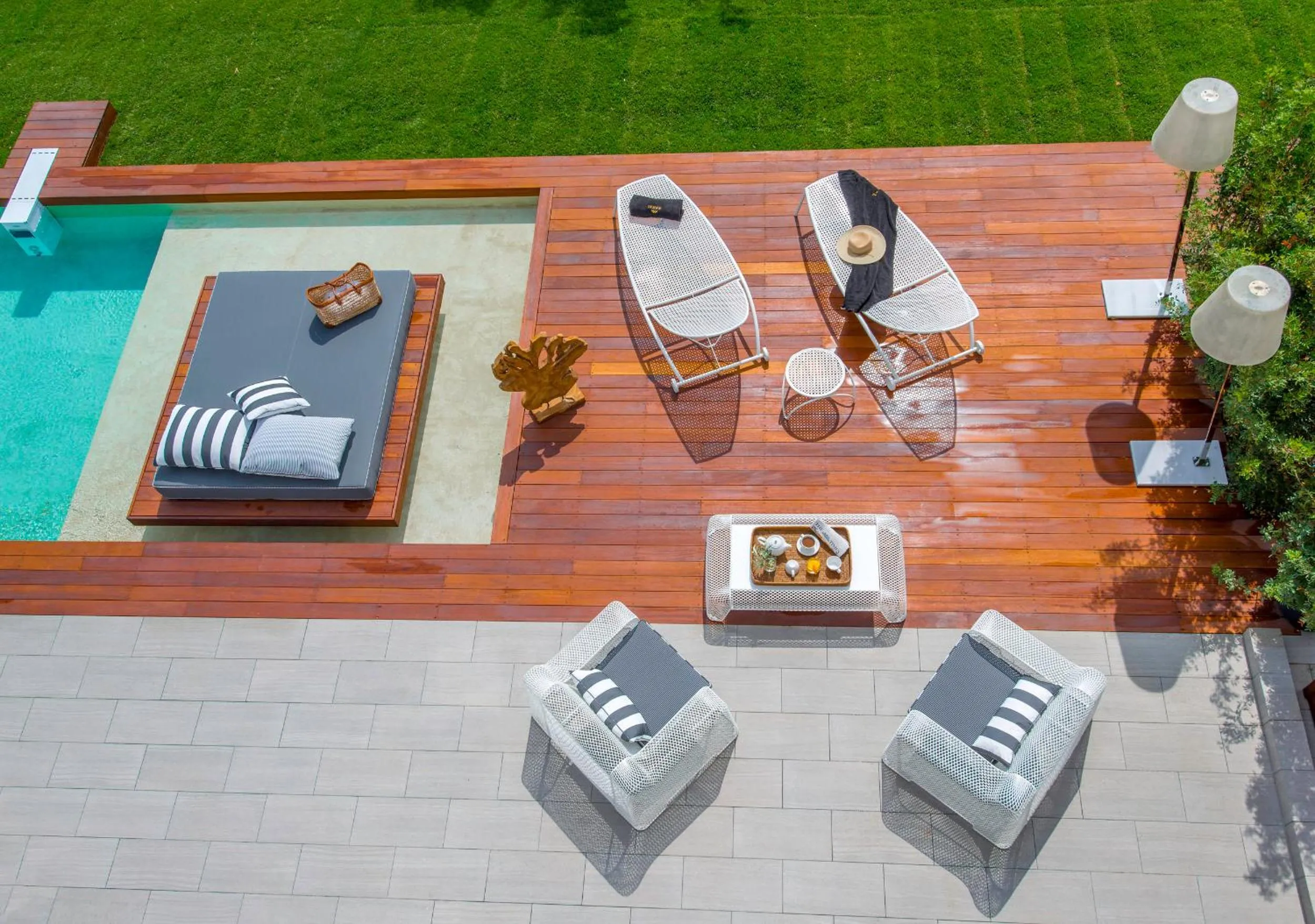 Patio in Avaton Luxury Beach Resort - Relais & Chateaux