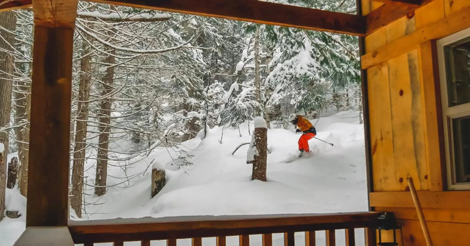 Skiing in Logden Lodge