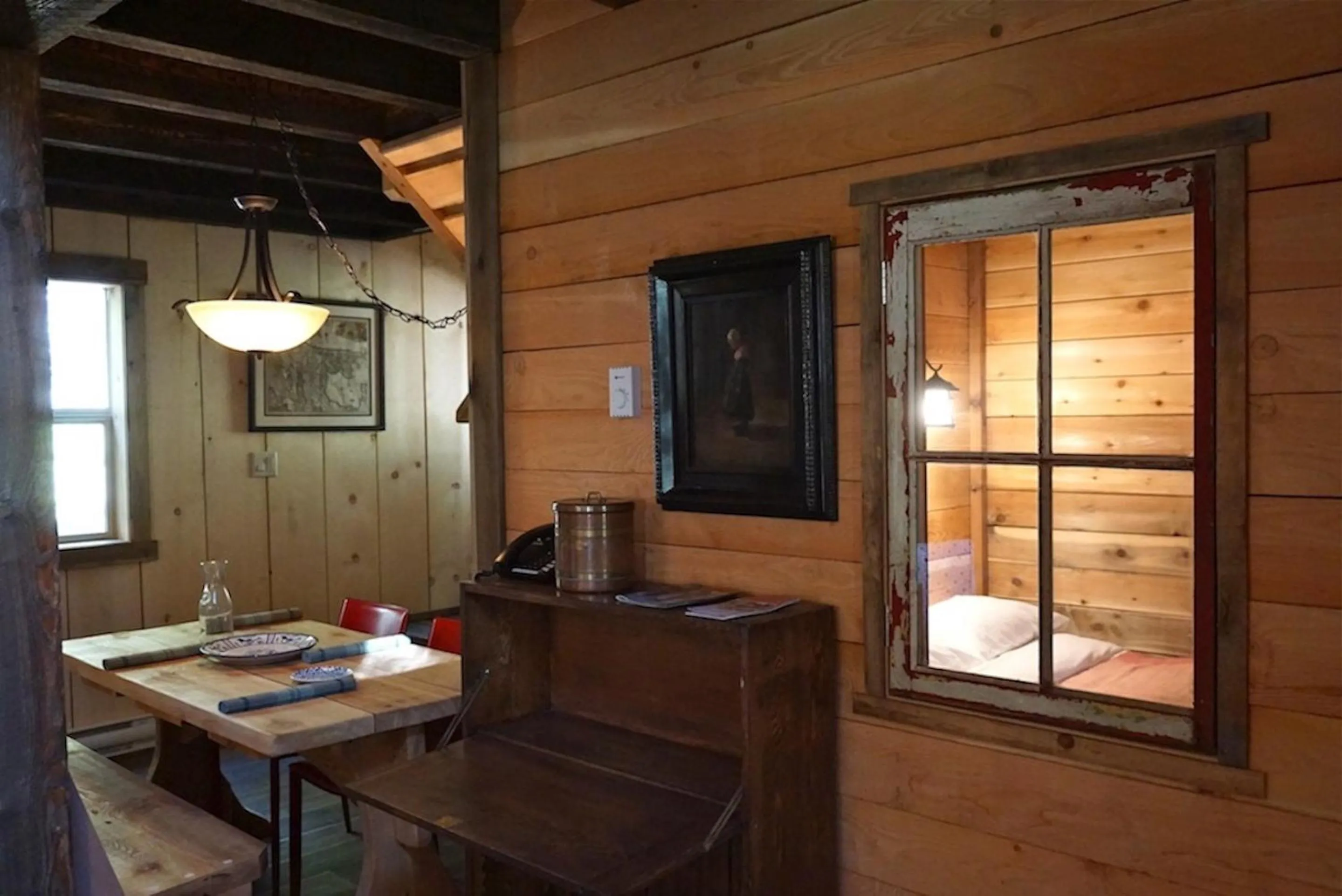Seating area in Logden Lodge