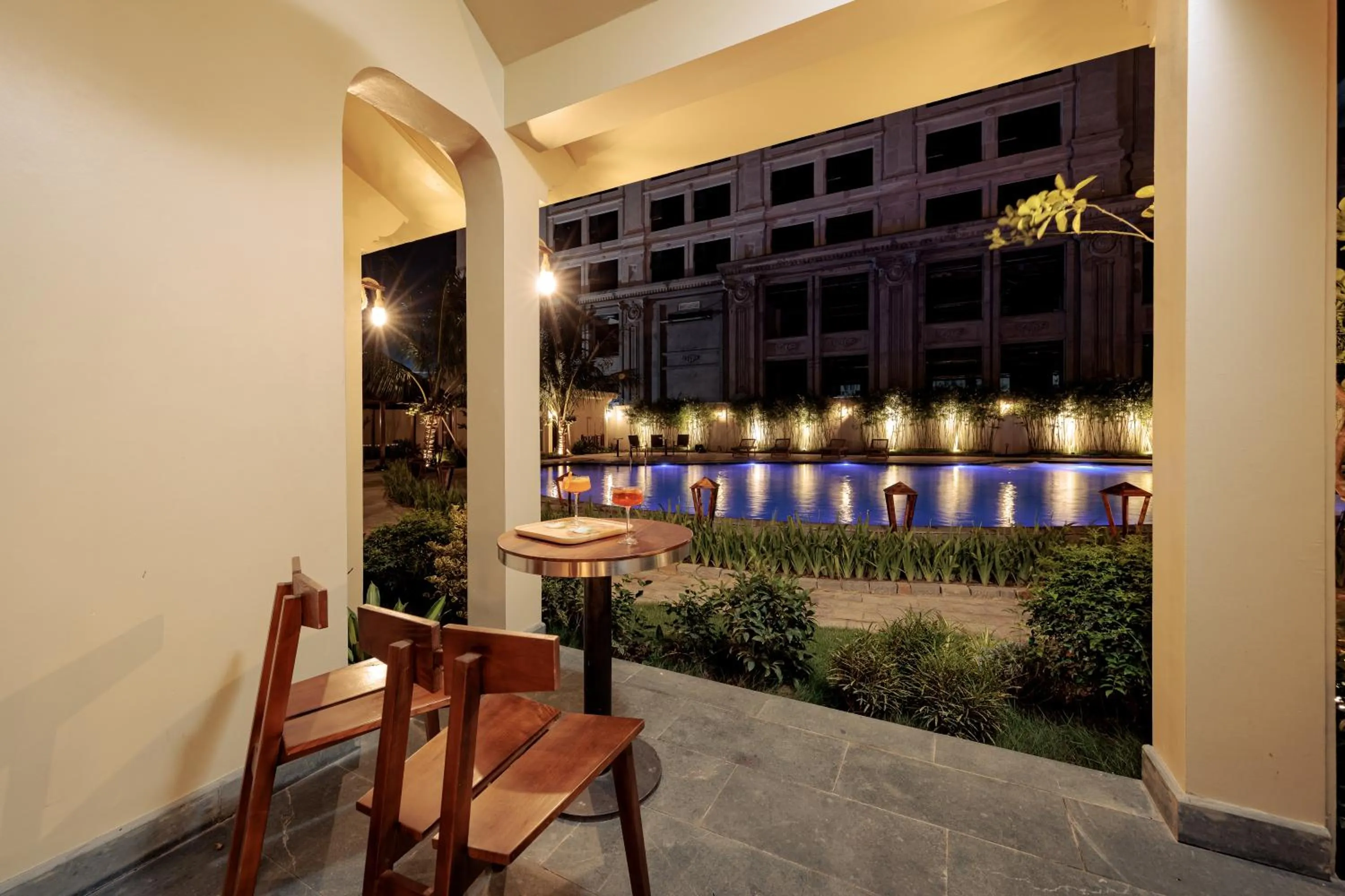 Seating area in La Sen Village