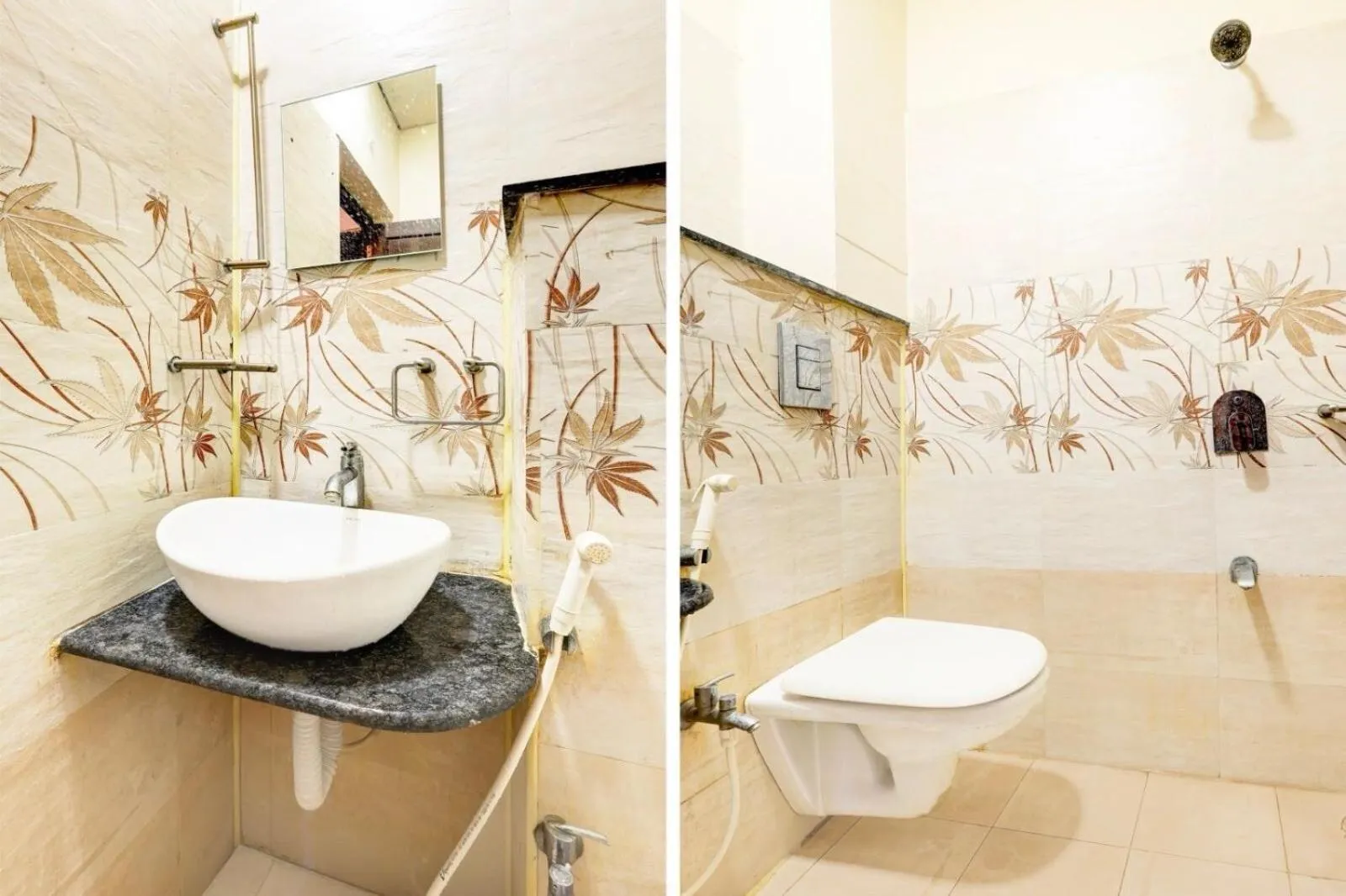 Bathroom in Hotel O Akshaya Bheemas Inn