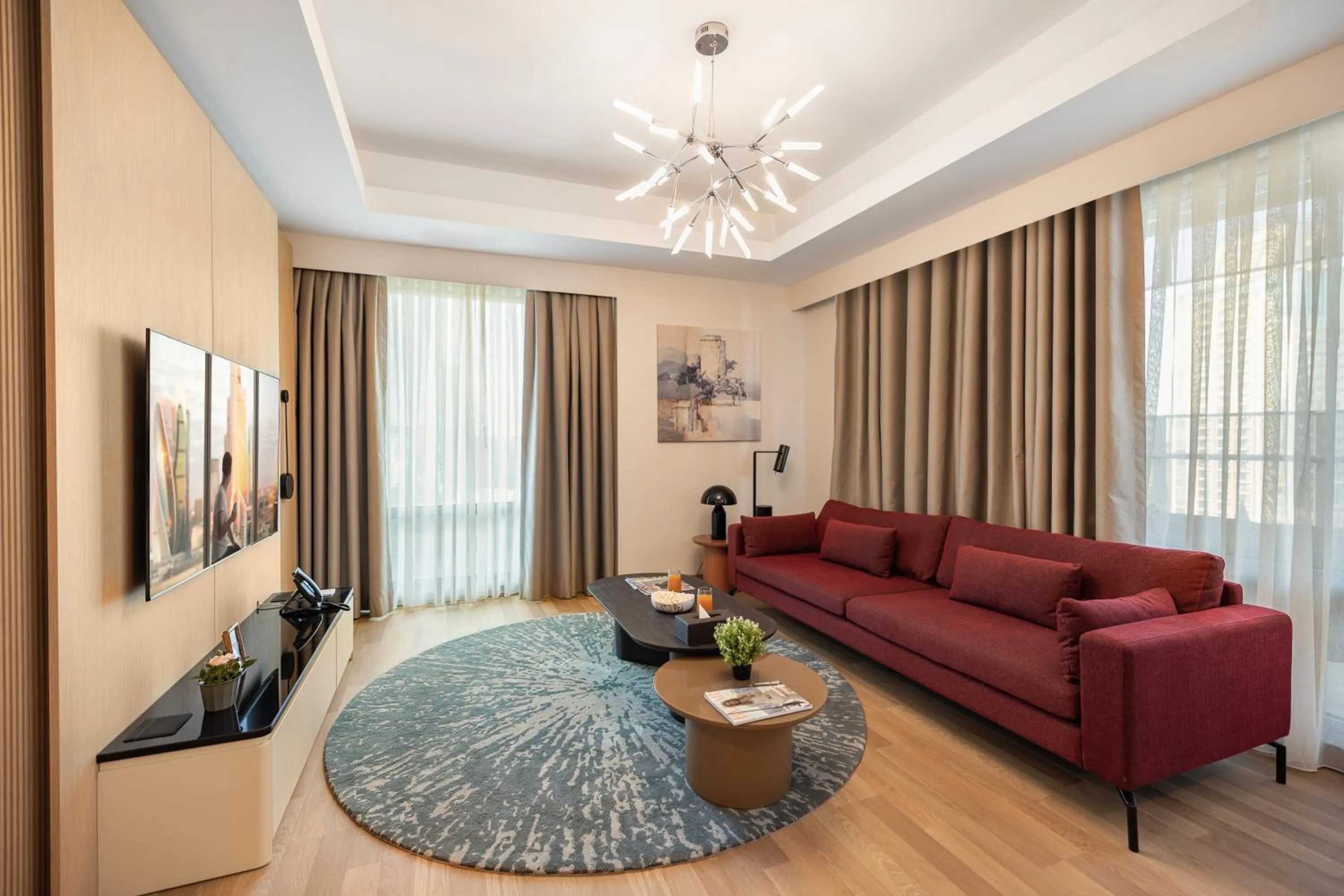 Living room in Citadines Maslak Istanbul