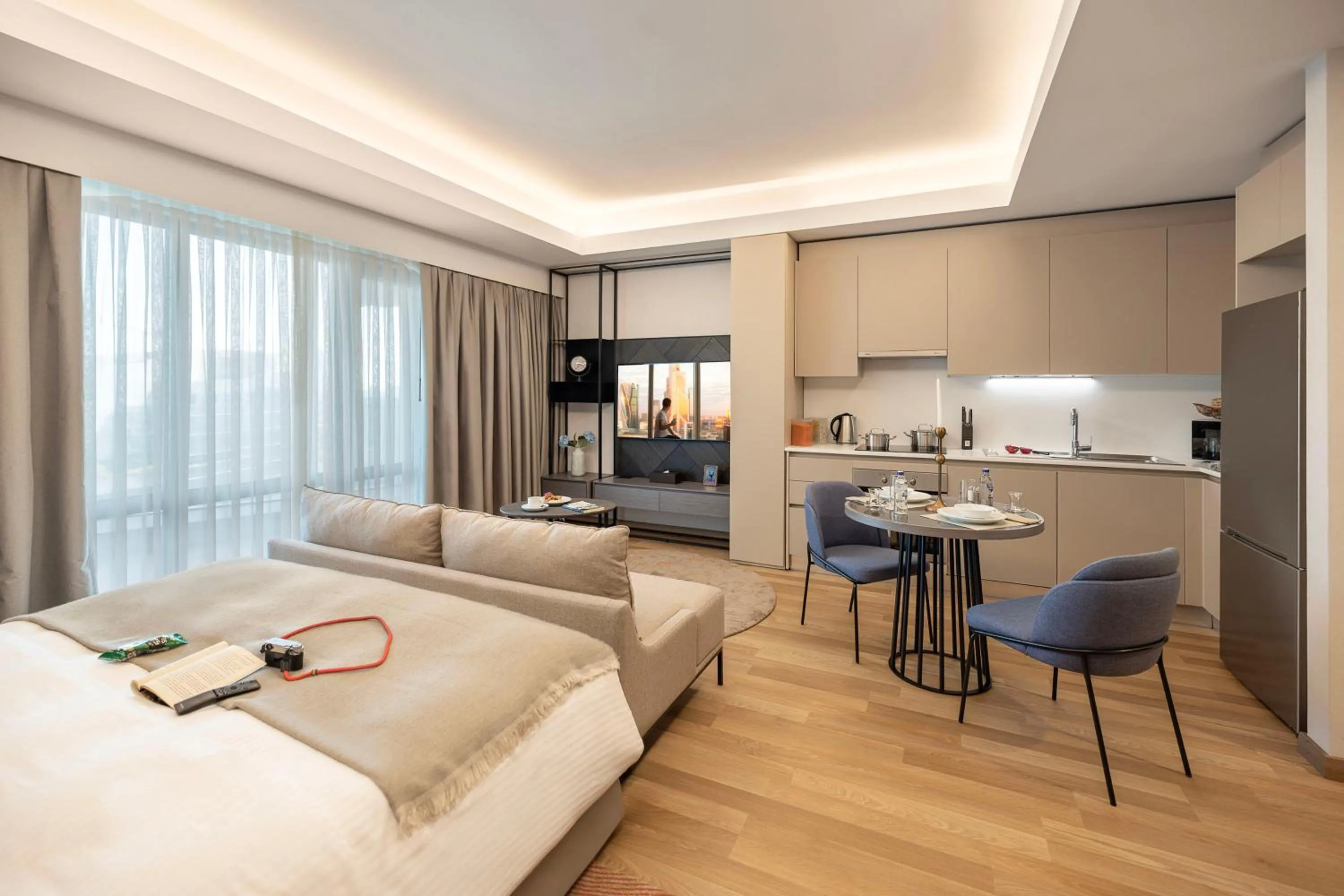 Bed in Citadines Maslak Istanbul