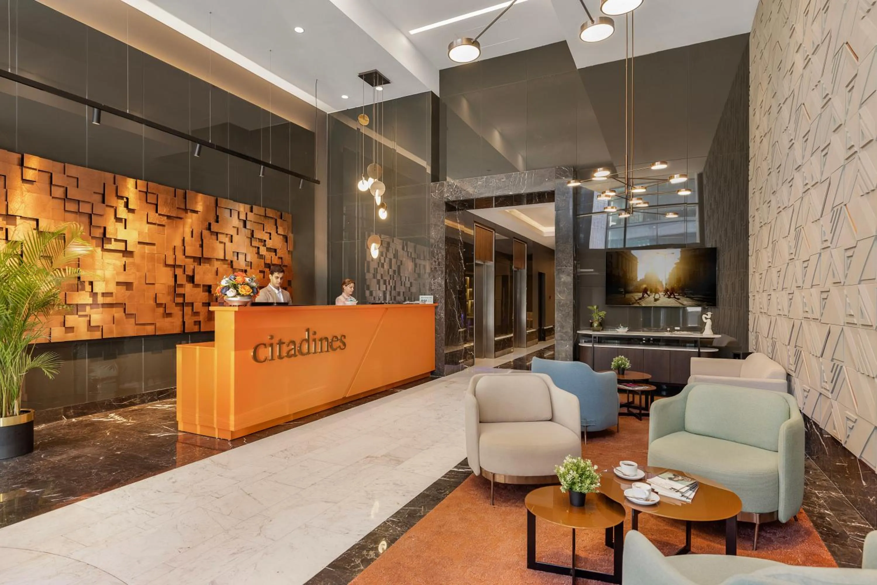 Lobby or reception in Citadines Maslak Istanbul