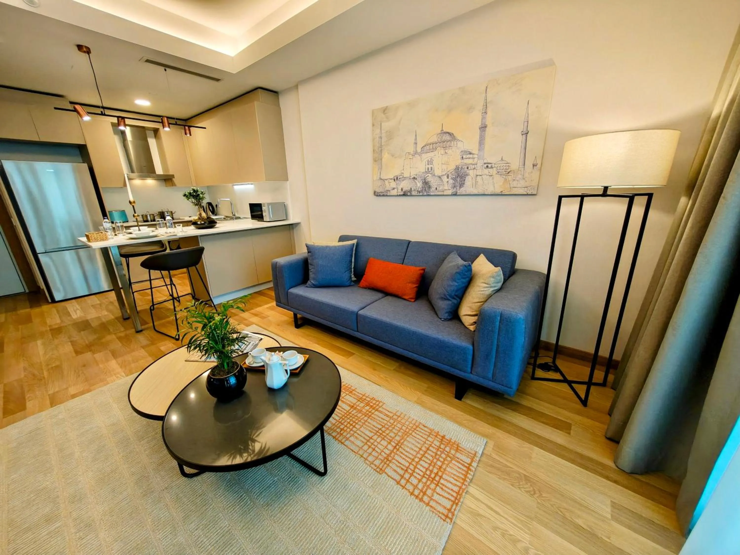 Living room in Citadines Maslak Istanbul