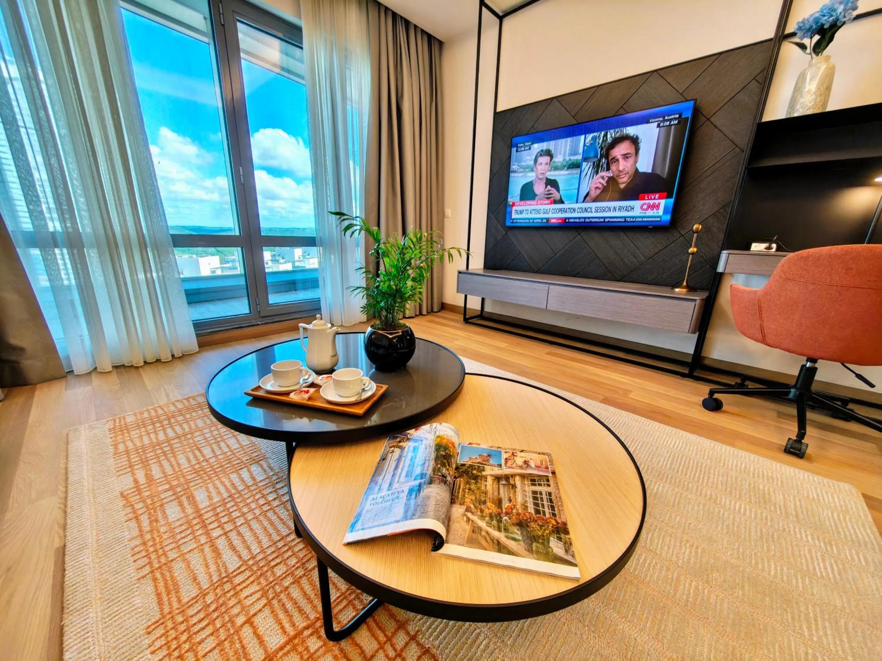 Living room in Citadines Maslak Istanbul