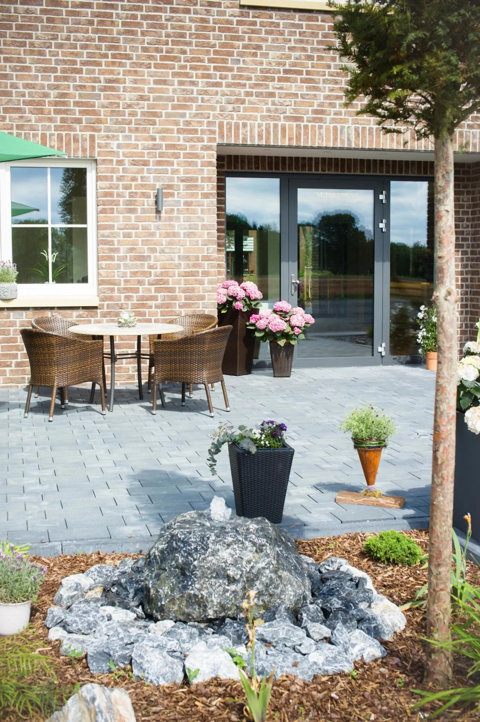 Patio in Landhotel zum grünen Kranze