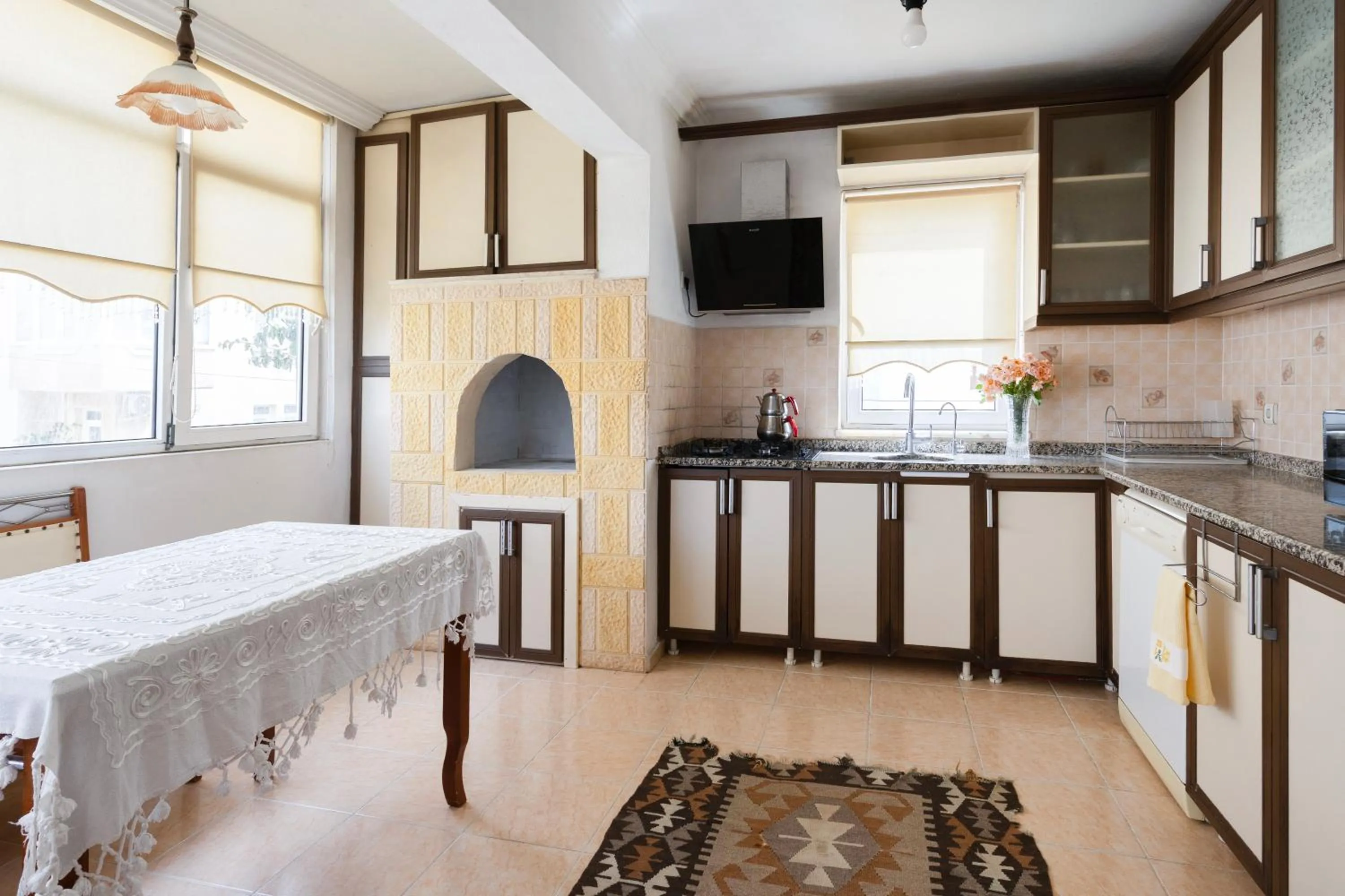 kitchen in Kaya Apart Datca