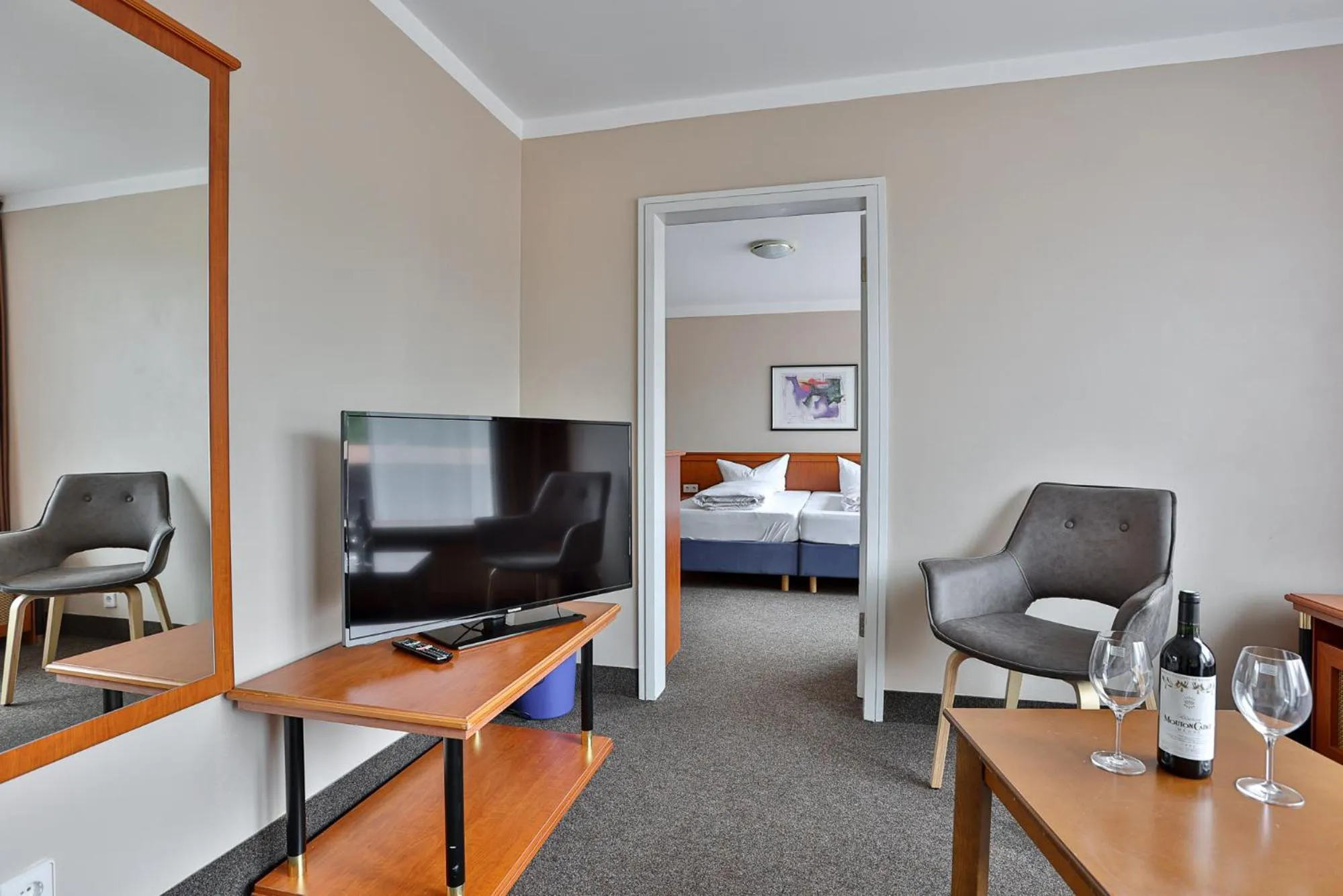 Photo of the whole room, Bed in Hotel Quellenhof