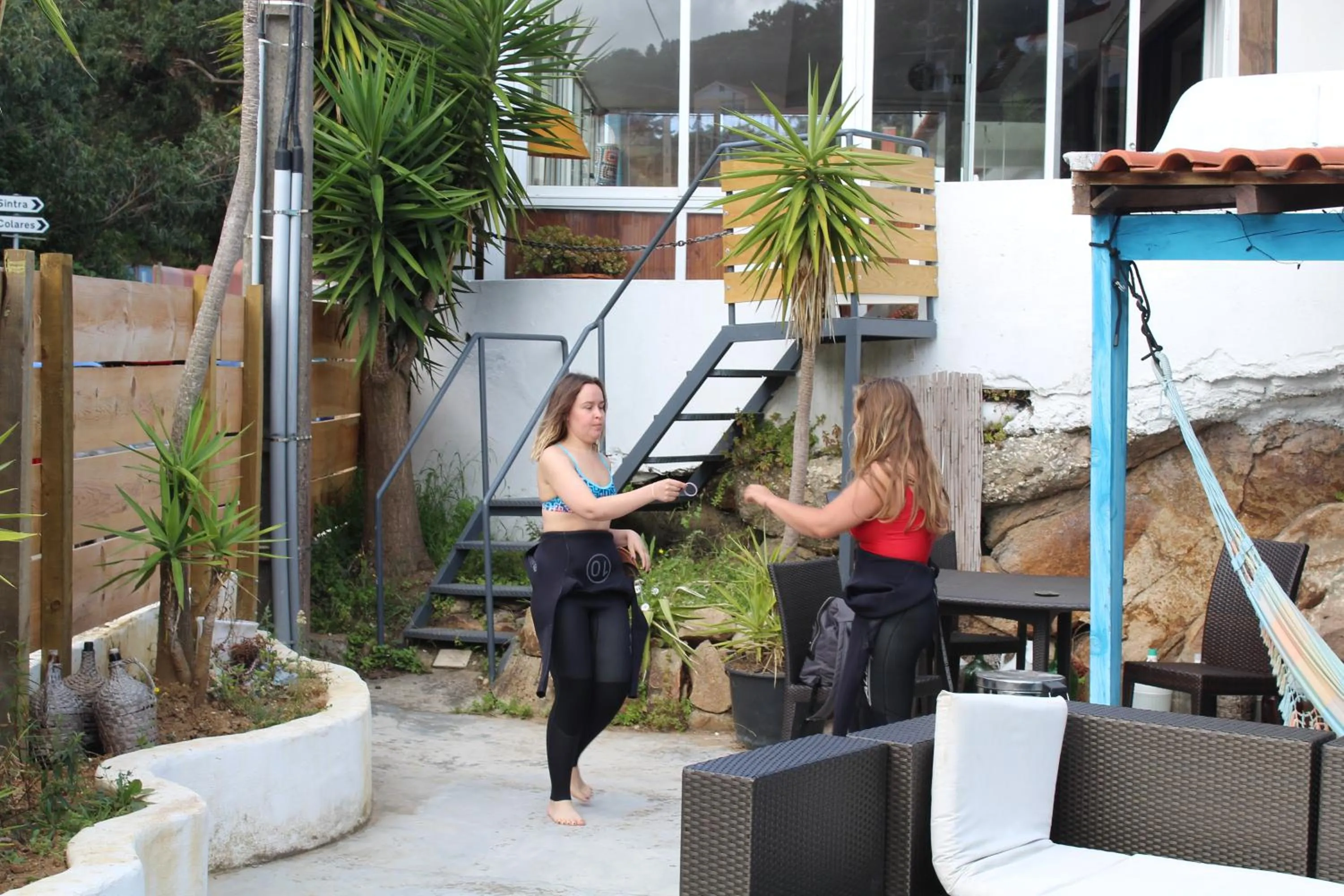 Balcony/Terrace in Moby Dick Lodge Cascais