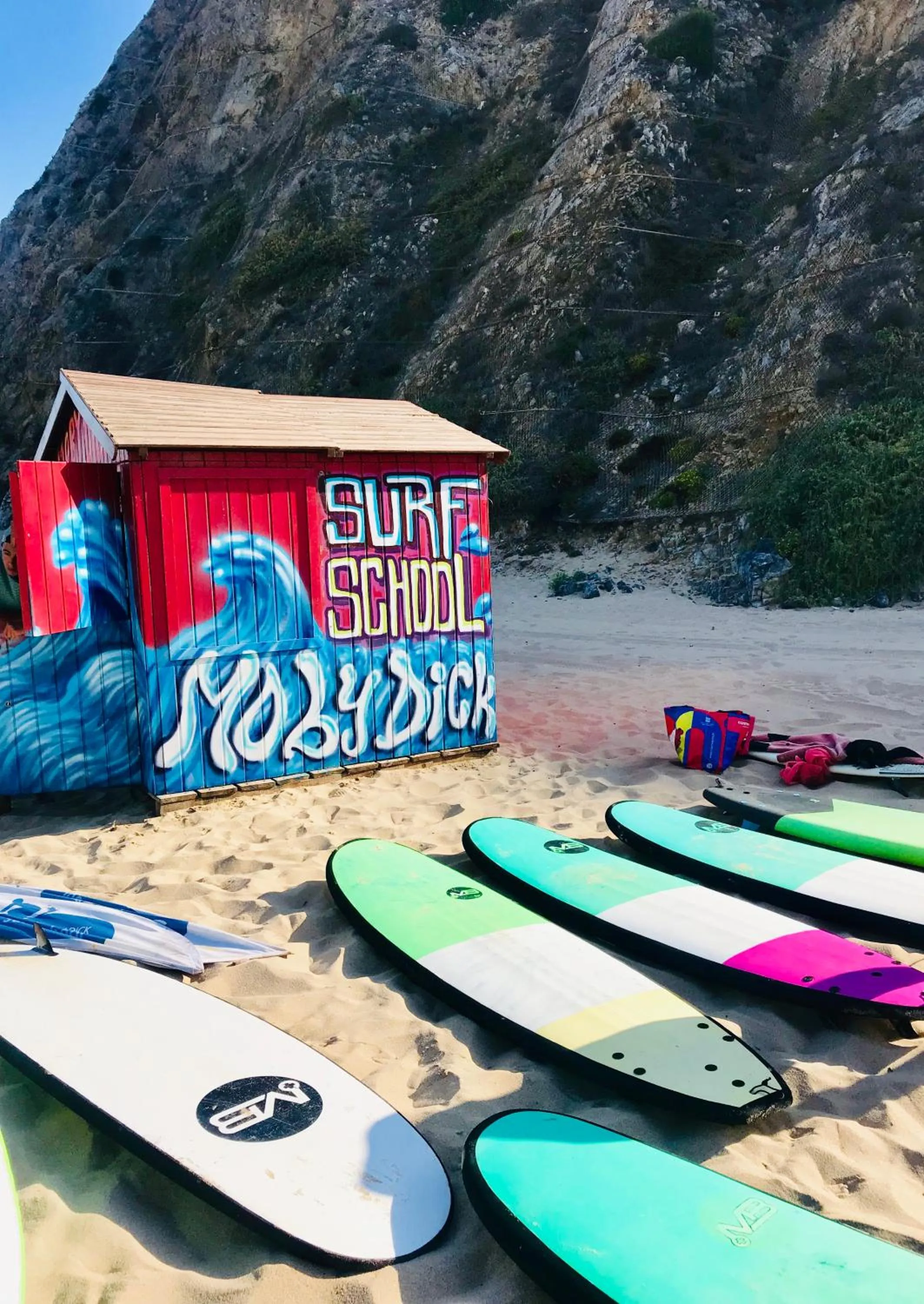 Beach in Moby Dick Lodge Cascais