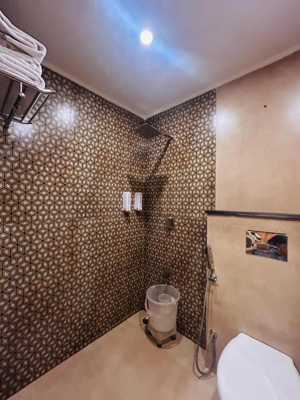 Shower in Hotel Dwaper A Premium Property Near Mall Road