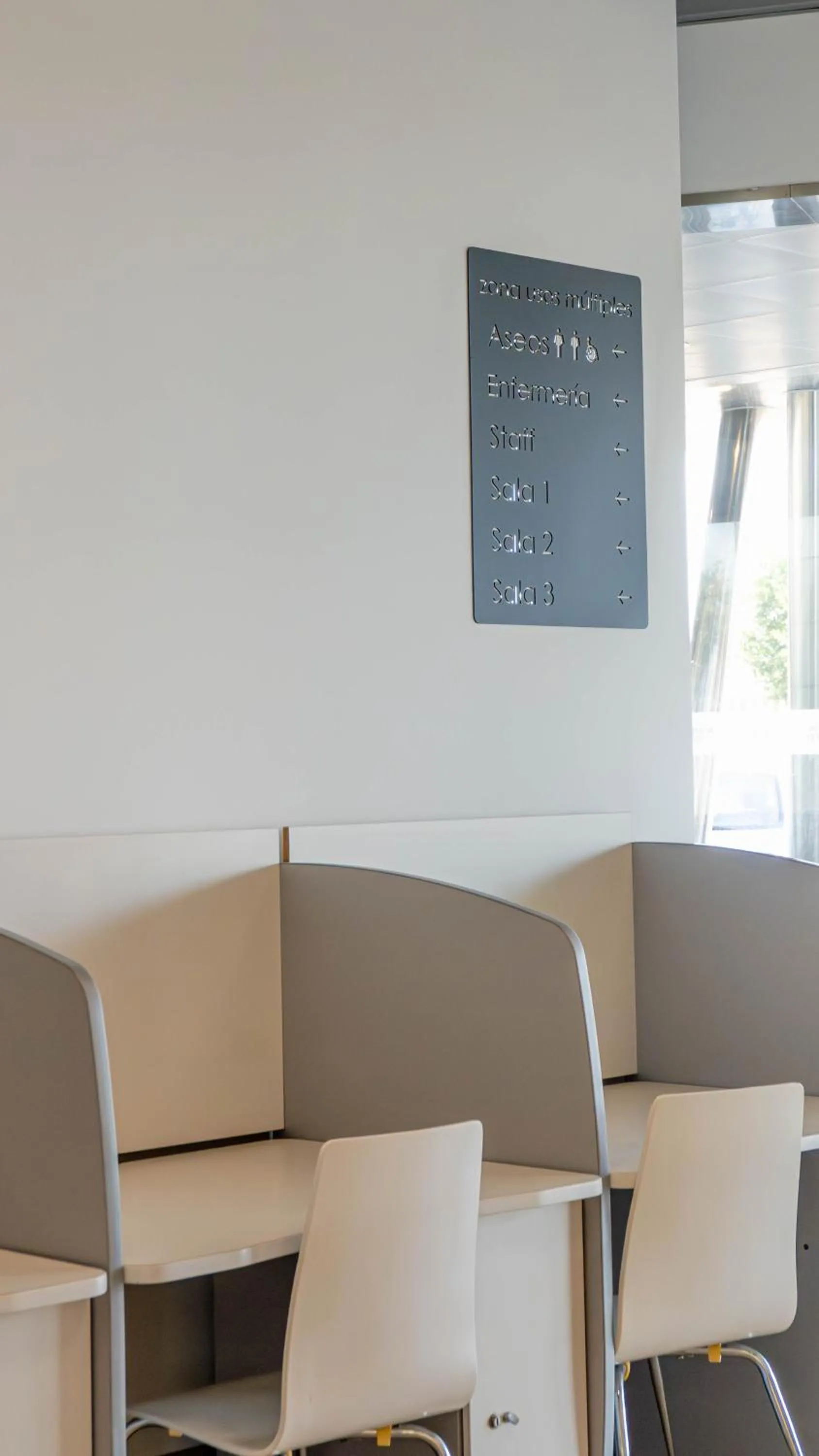 Seating area in Albergue Las Salinas