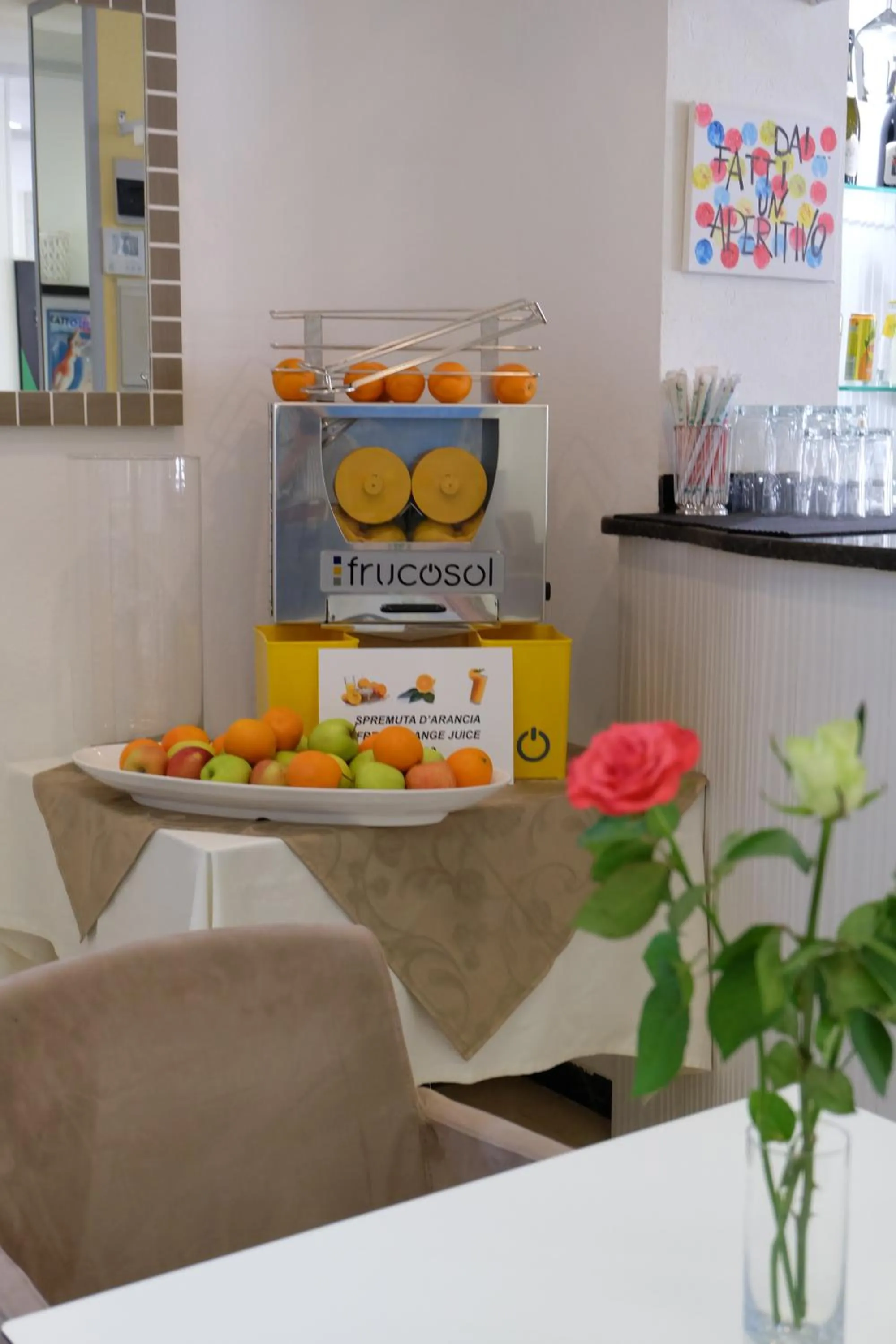 Food and drinks in Ambra Hotel Cattolica