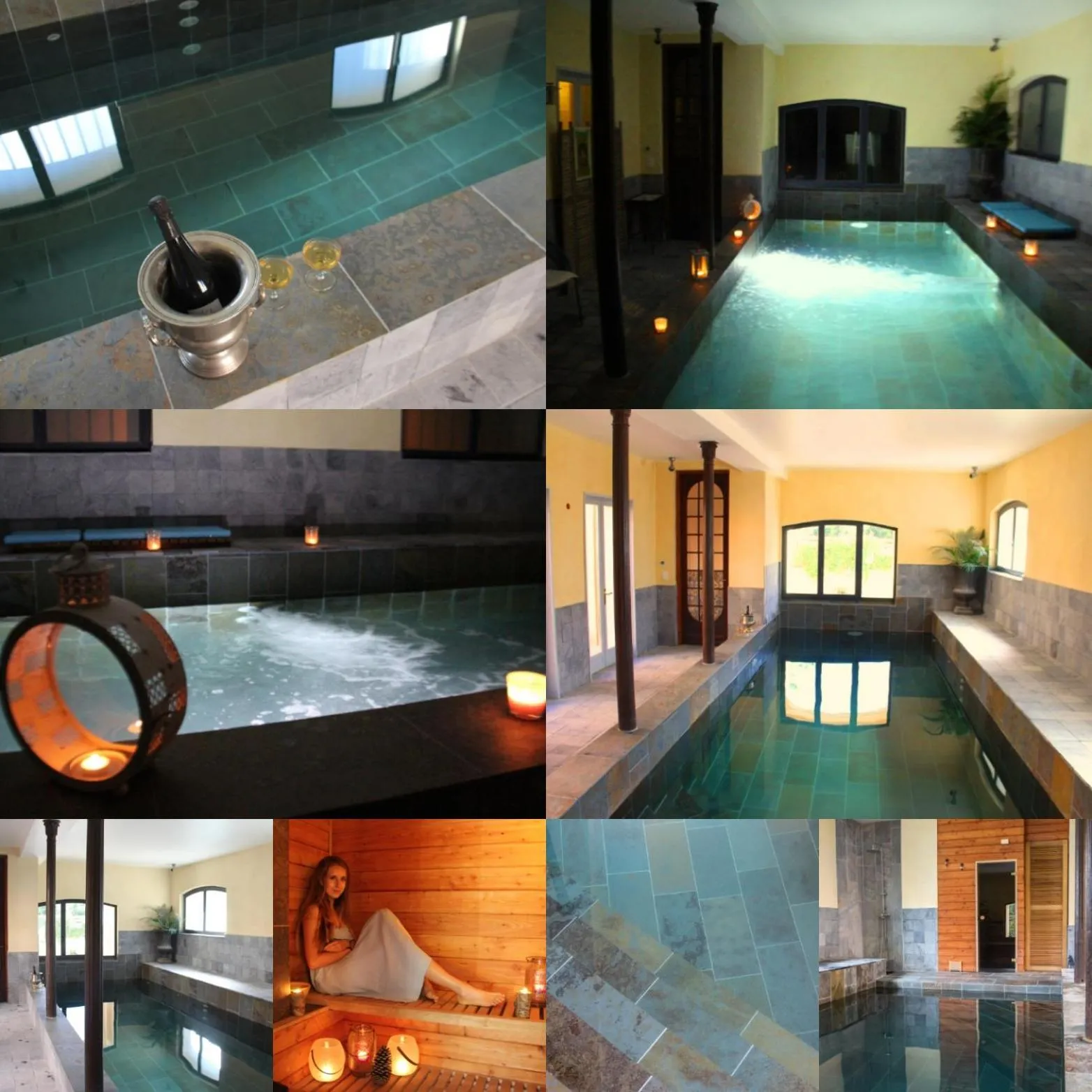 Hot Tub in Chambre d'Hôtes La Grenade Bleue