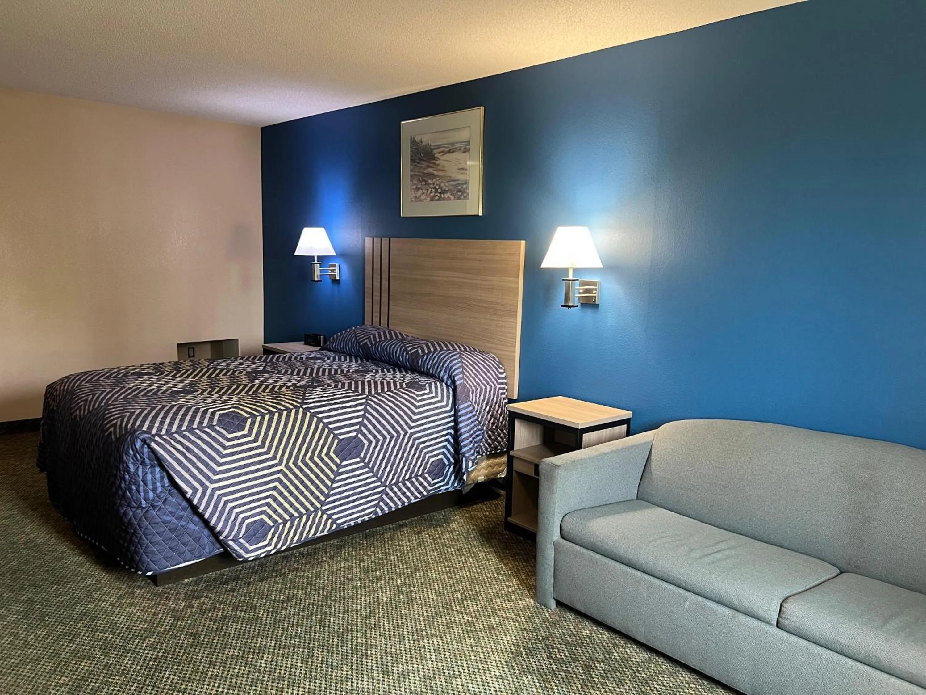 Bedroom, Bed in Marysville Surf Motel Kansas US 77