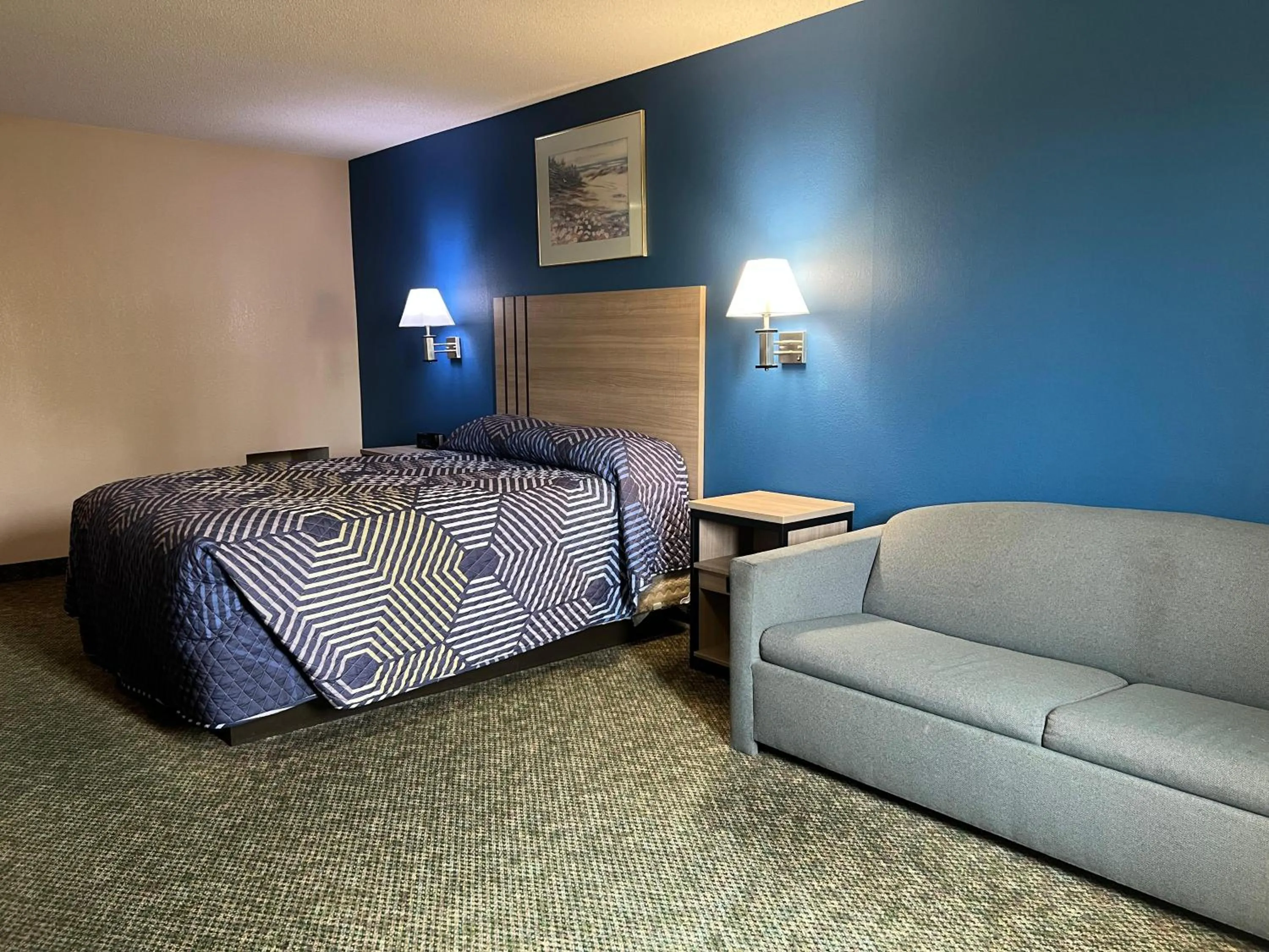 Bedroom, Bed in Marysville Surf Motel Kansas US 77