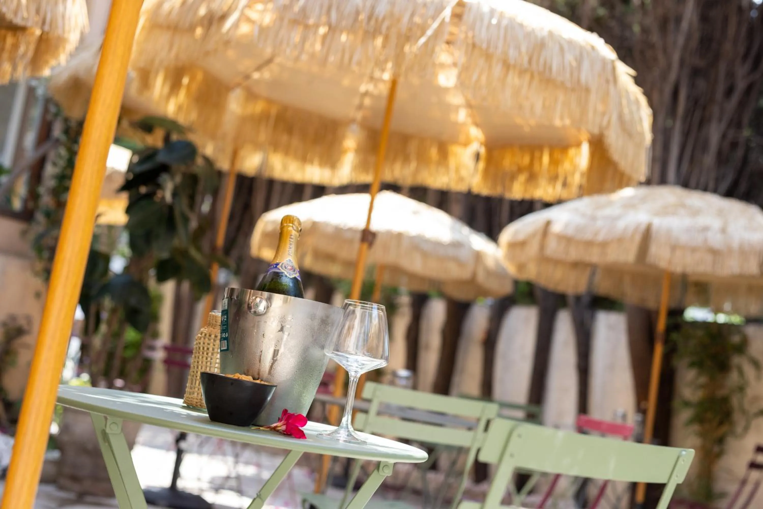 Garden in Hôtel Lou Juan