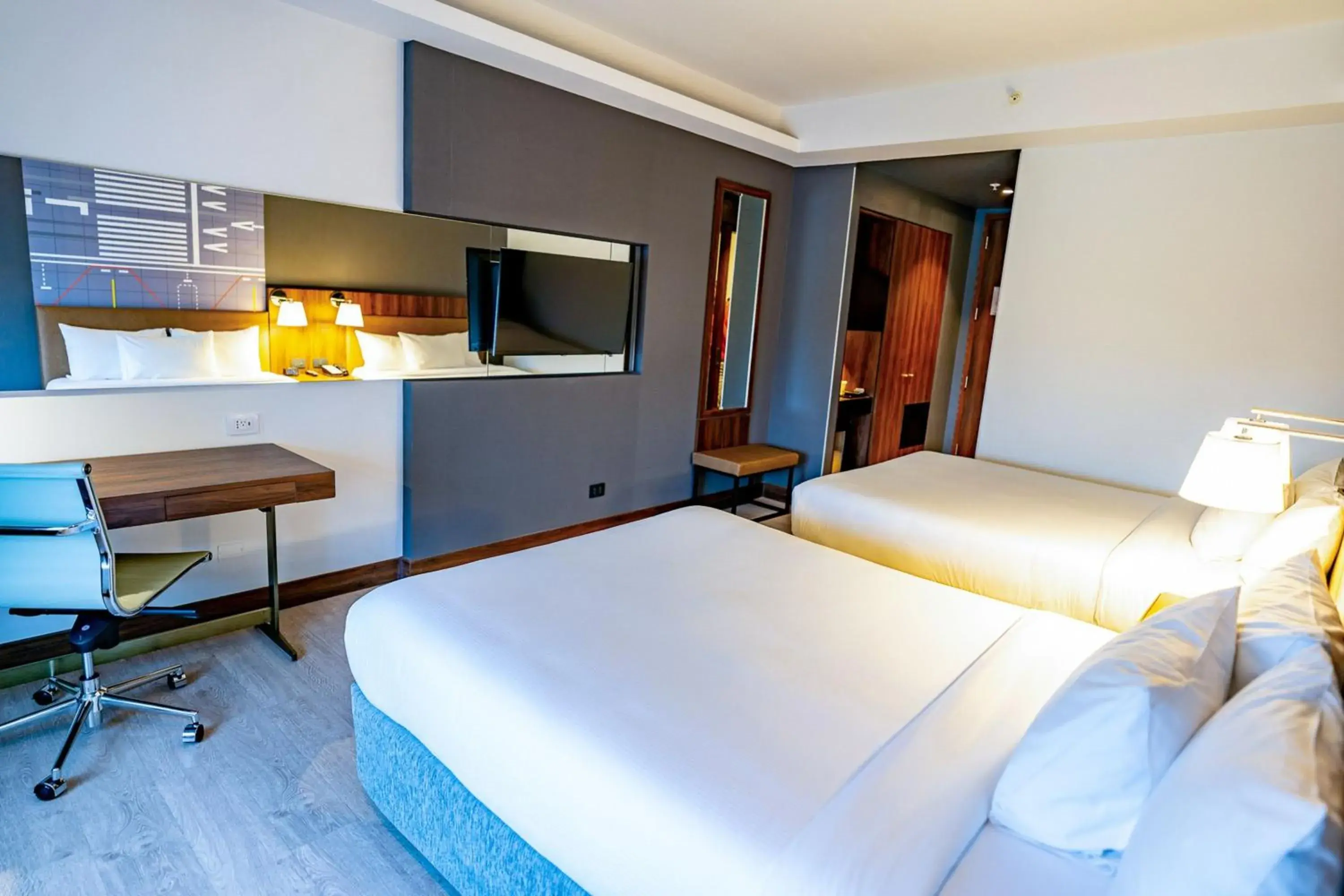 Double Room with Two Double Beds in Courtyard by Marriott Santiago Airport Double Room with Two Double Beds in Courtyard by Marriott Santiago Airport