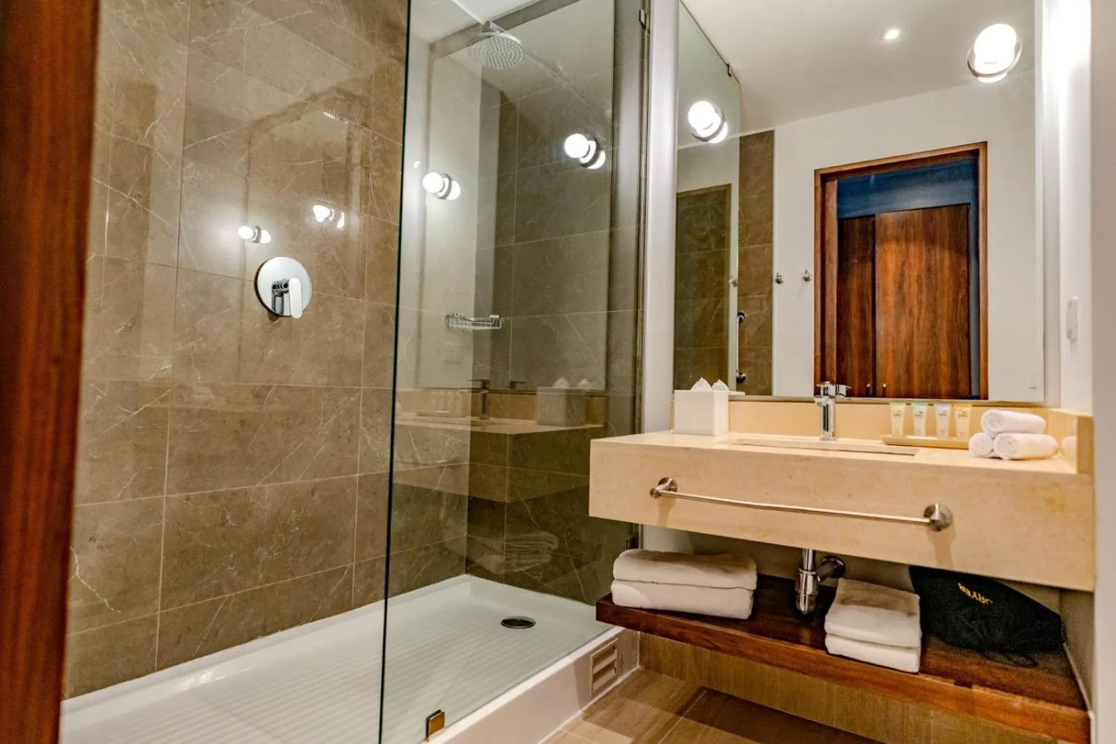 Shower in Courtyard by Marriott Santiago Airport