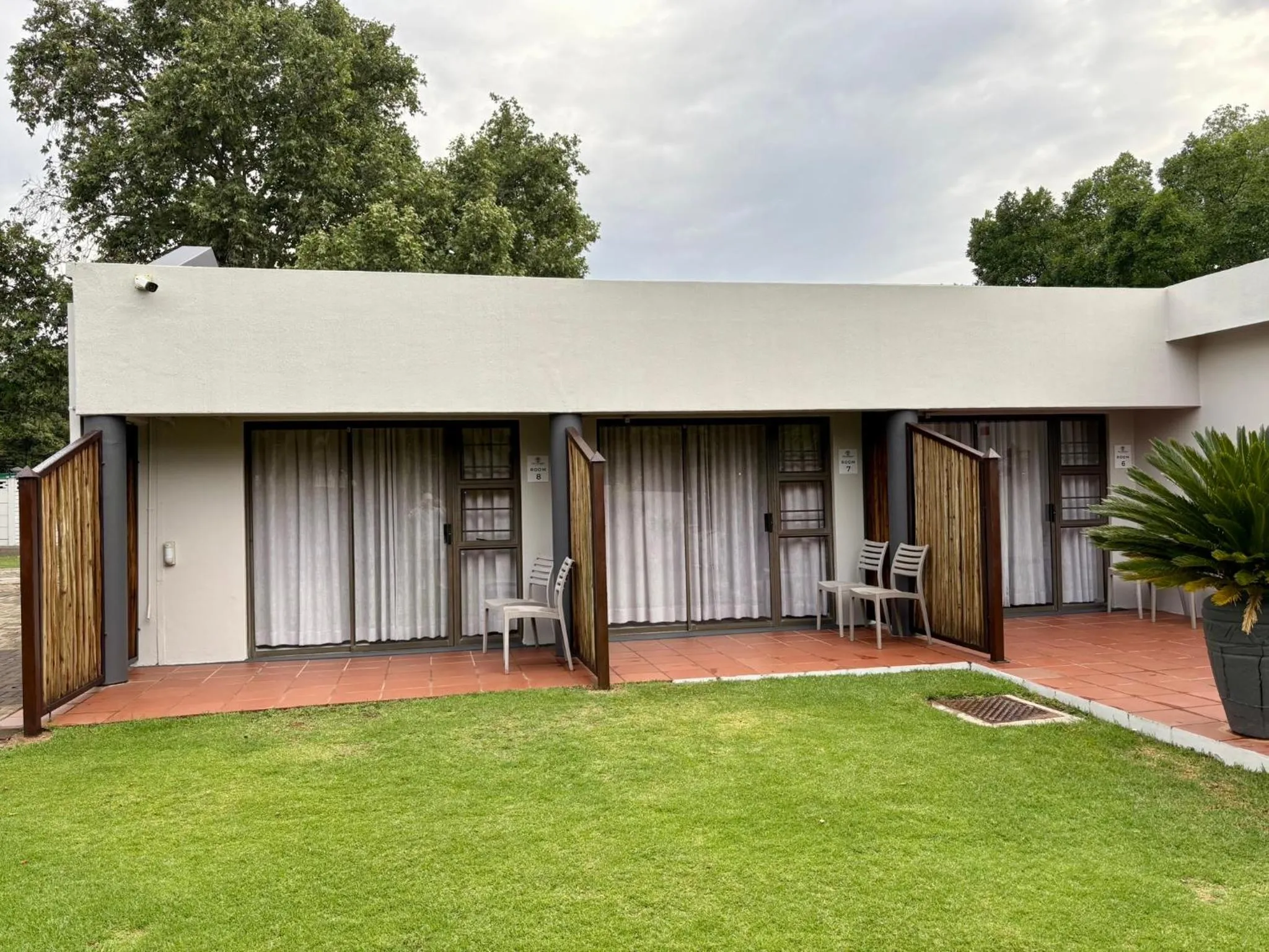 Garden view in The Suburban Guest House