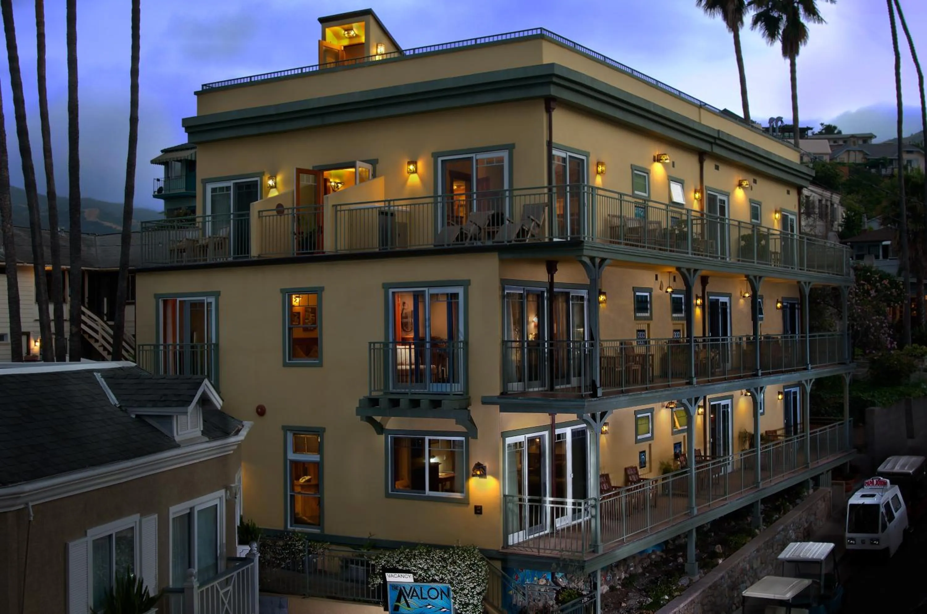 Property building in The Avalon Hotel in Catalina Island