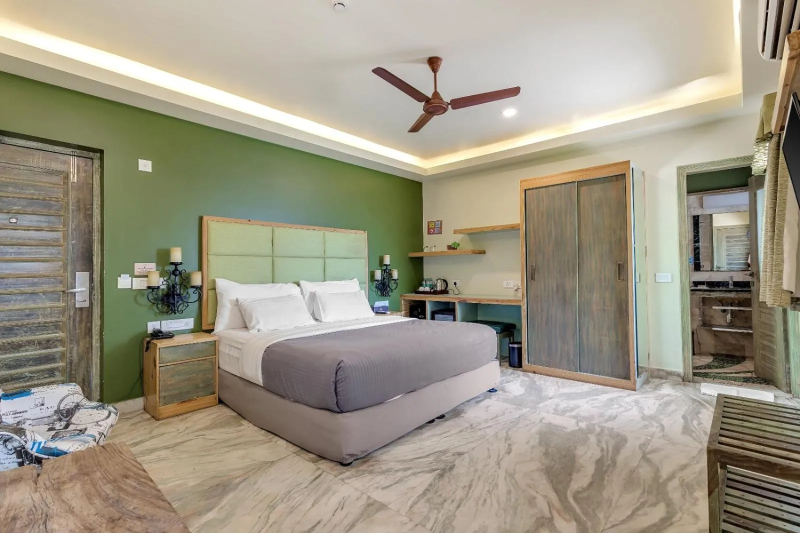 Bed in The Baga Beach Resort