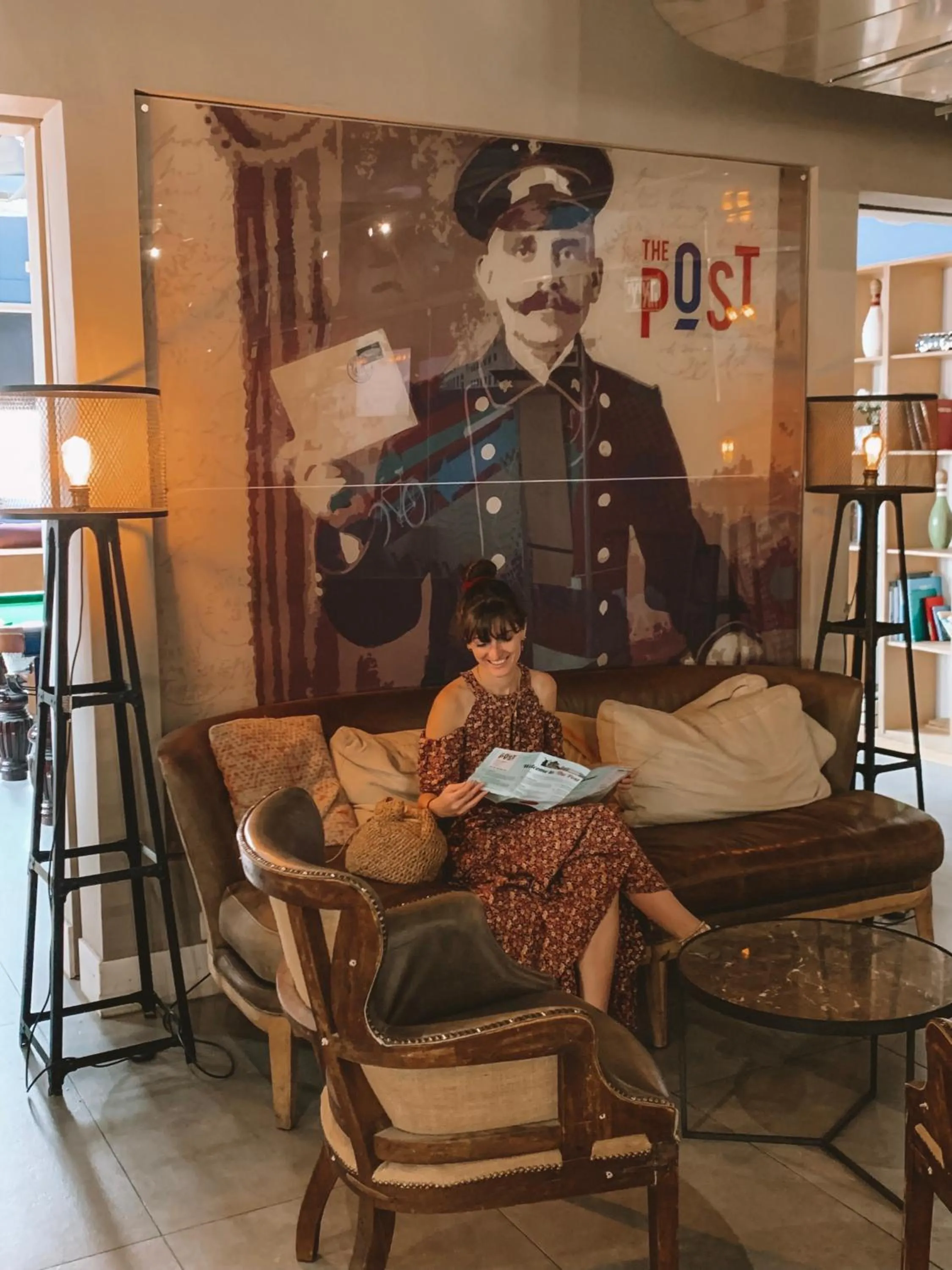 Lobby or reception in The Post Hostel Jerusalem
