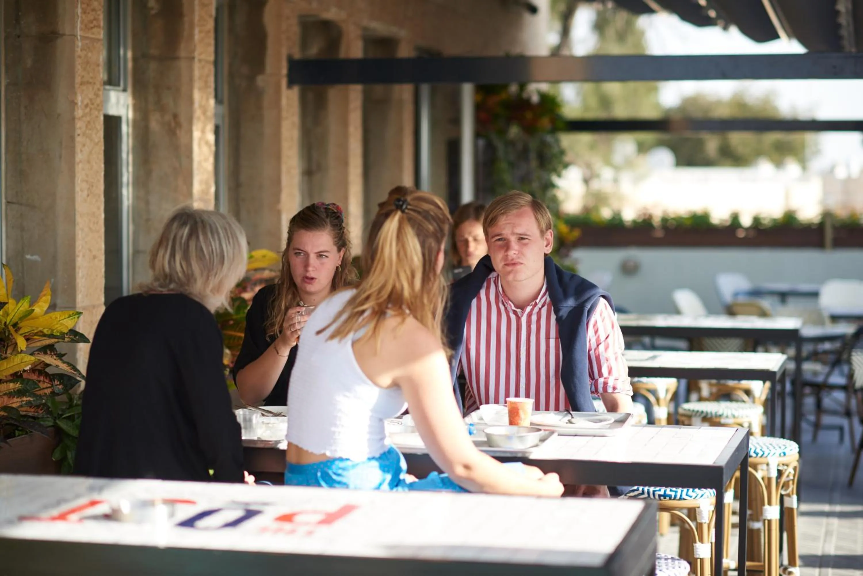 People in The Post Hostel Jerusalem