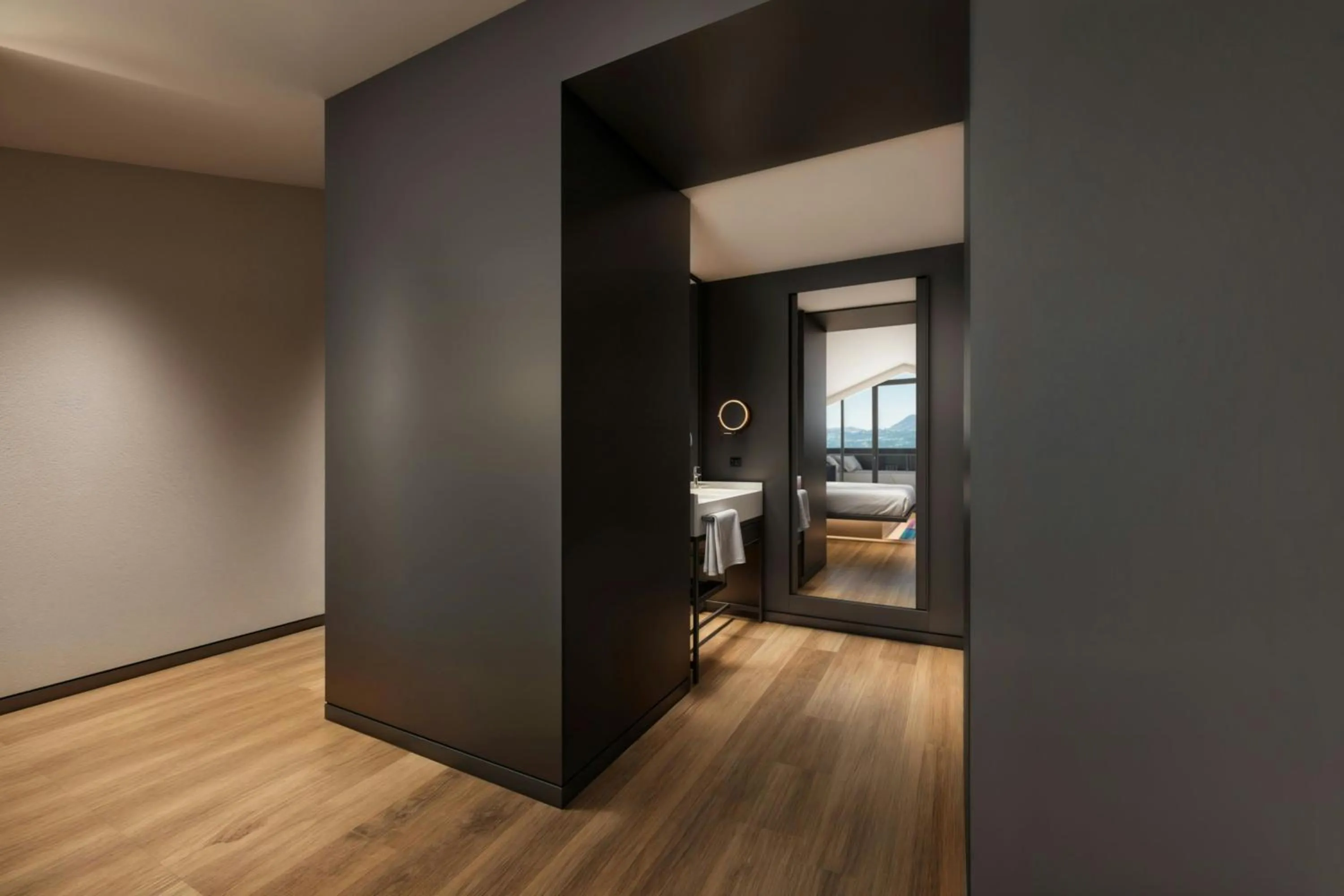 Photo of the whole room, Bed in Aloft Istanbul Karakoy